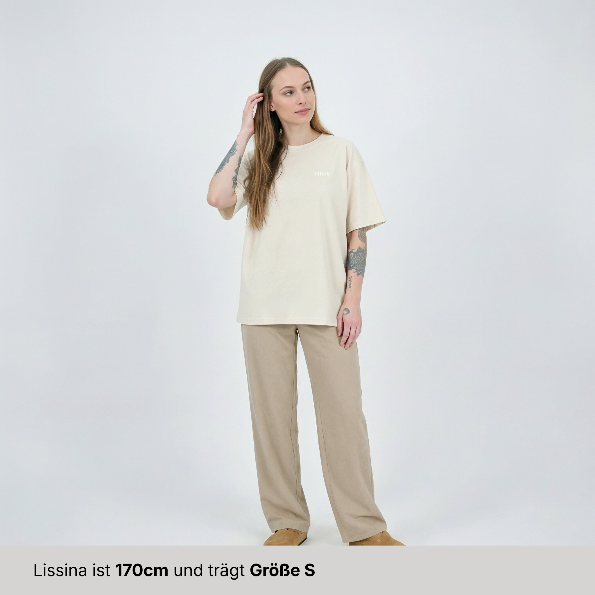 Oversize Shirt "Just Coffeeing (new version)"