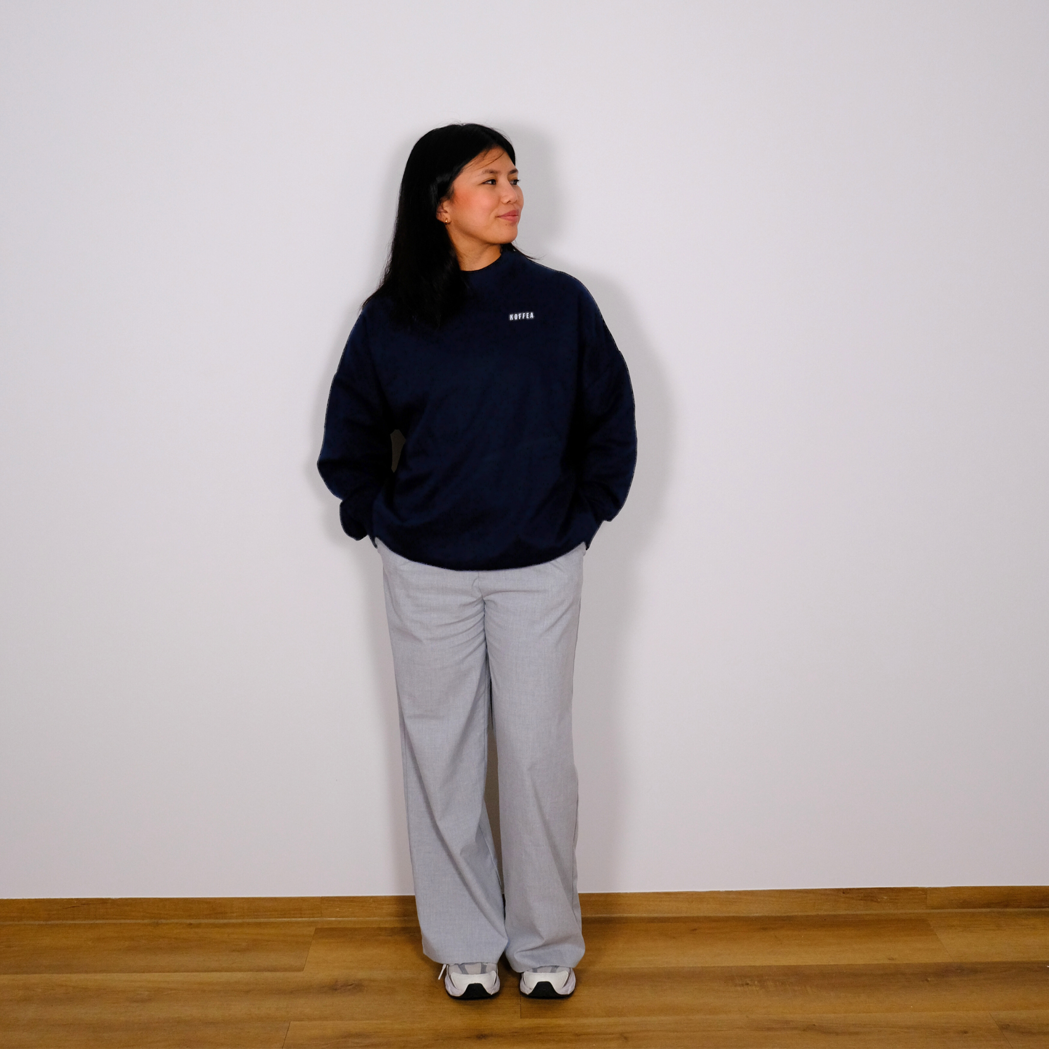 Unisex Oversize Sweatshirt "Weil Kaffee (yellow version)"