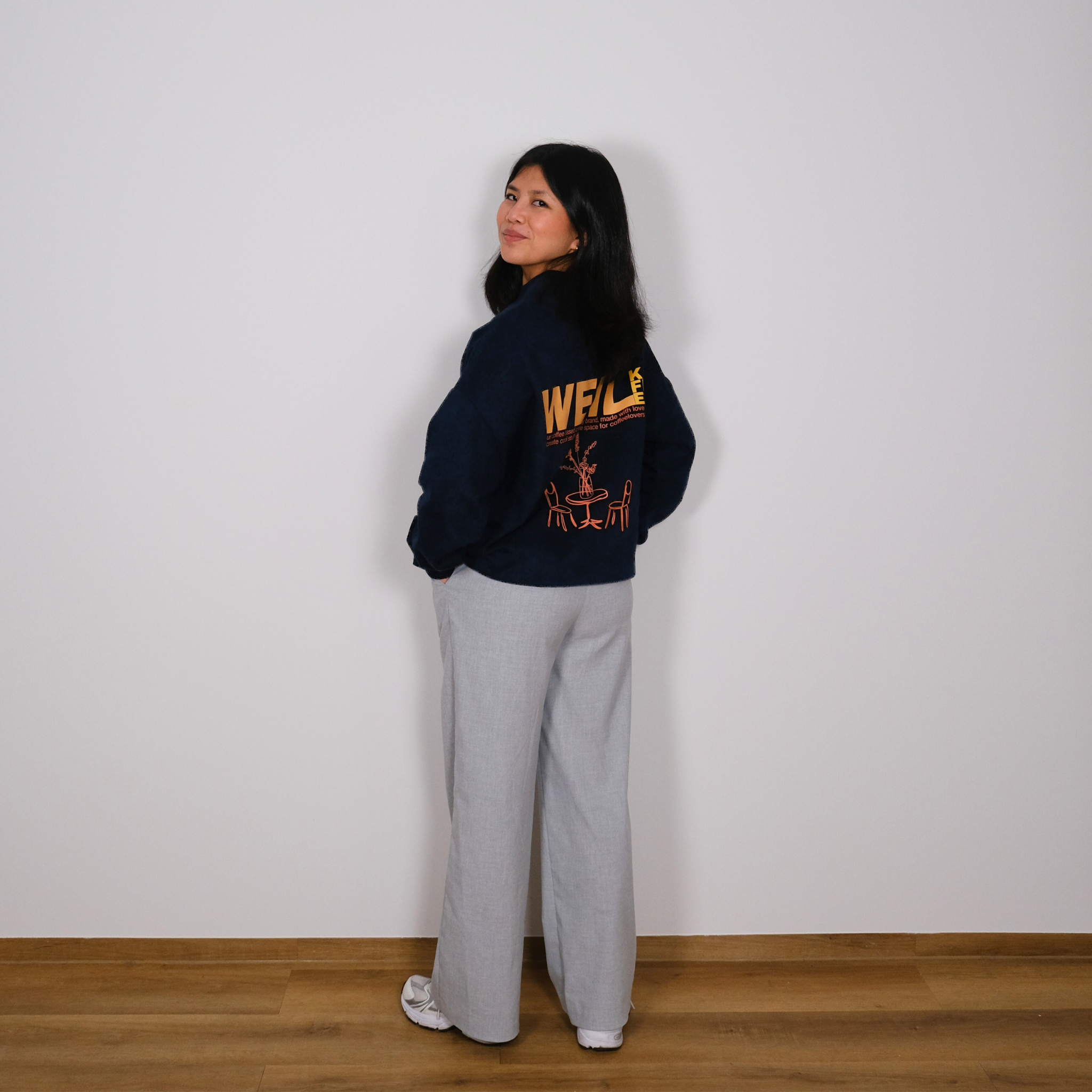 Unisex Oversize Sweatshirt "Weil Kaffee (yellow version)"