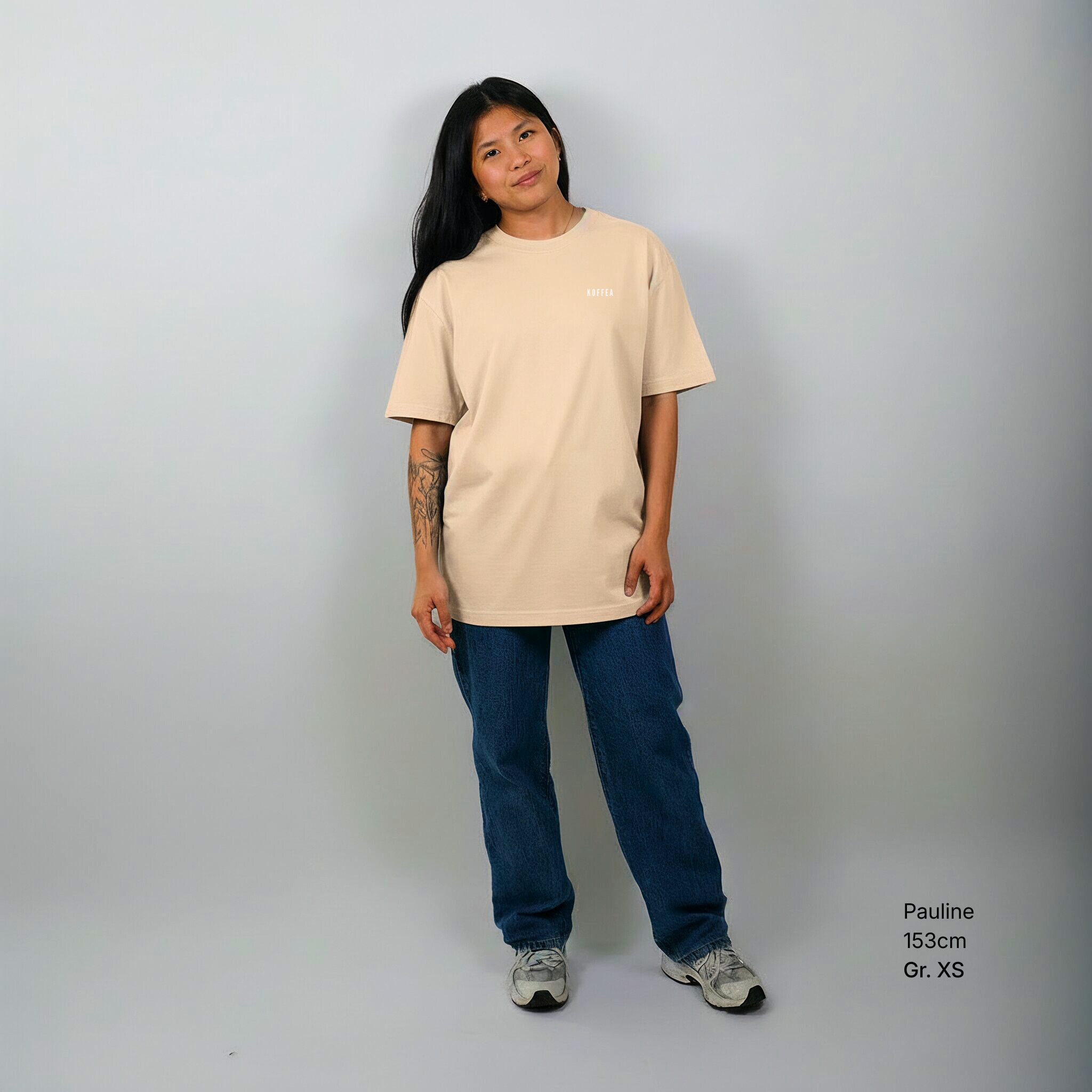 Unisex Oversize Shirt "Kaffee Trinken"