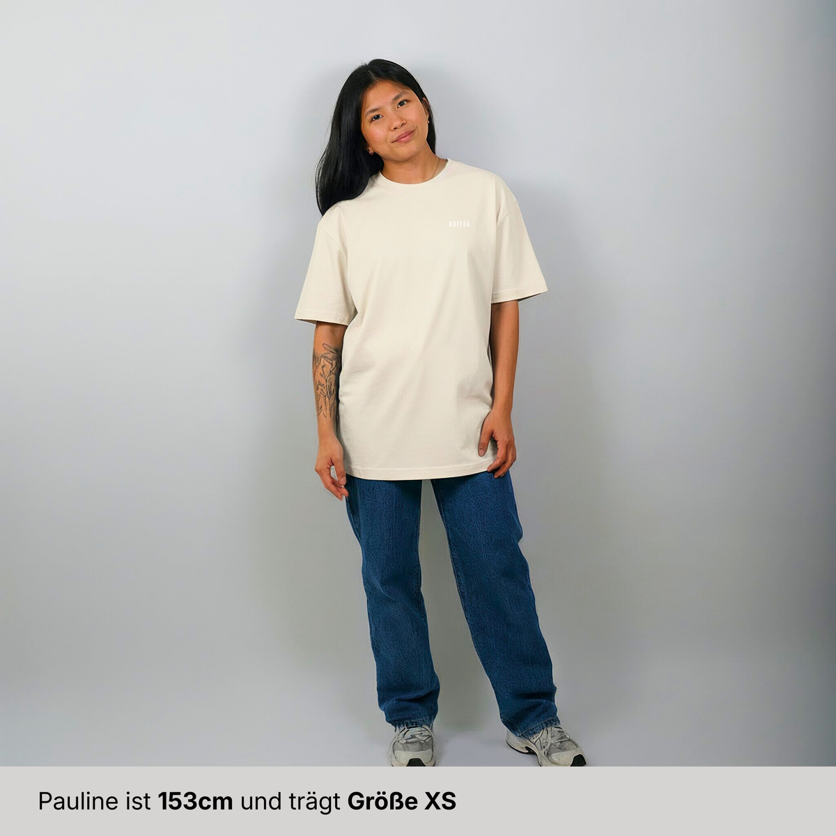 Einzelpiece - Oversize Shirt - "Just Coffeeing" Raw