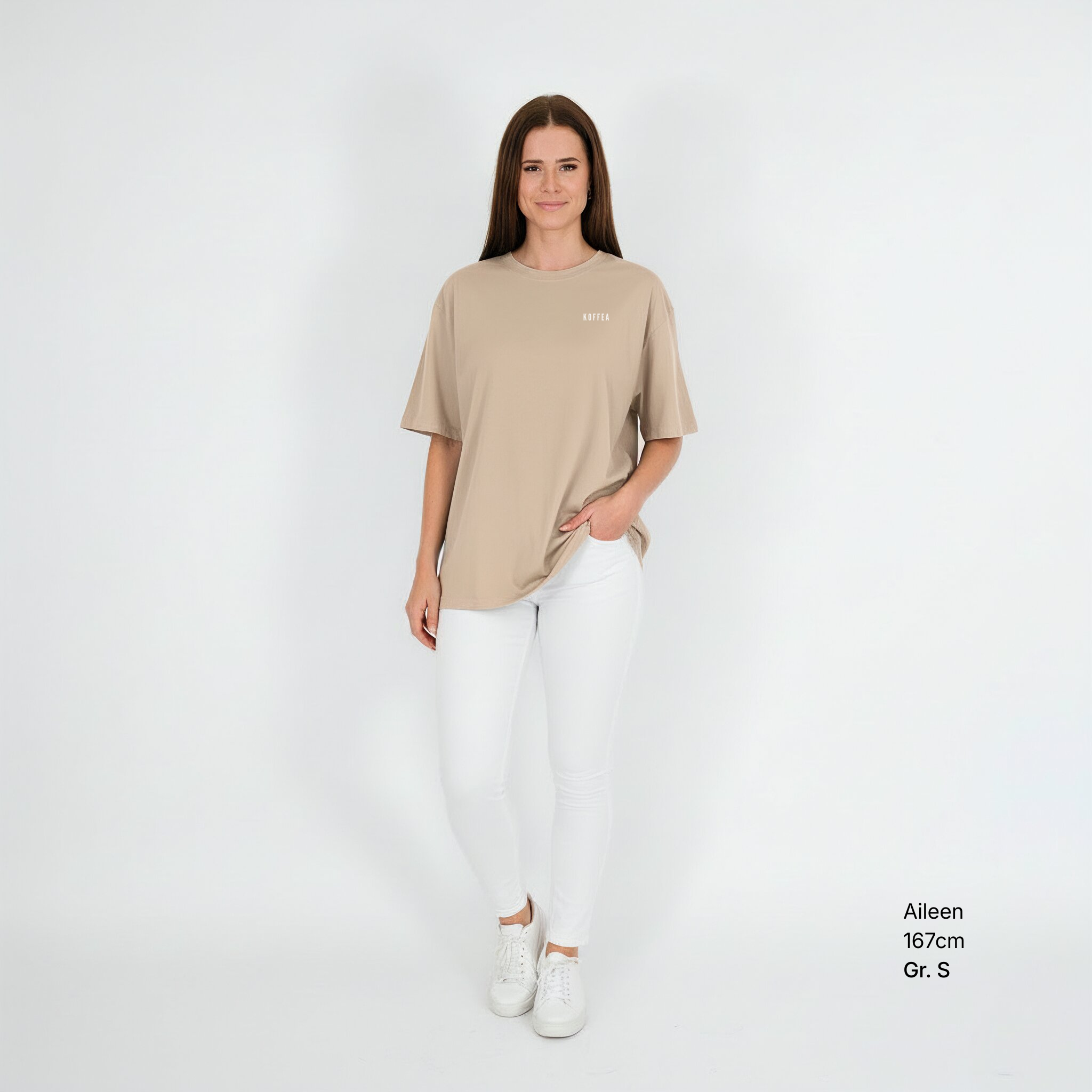 Unisex Oversize Shirt "Kaffee Trinken"