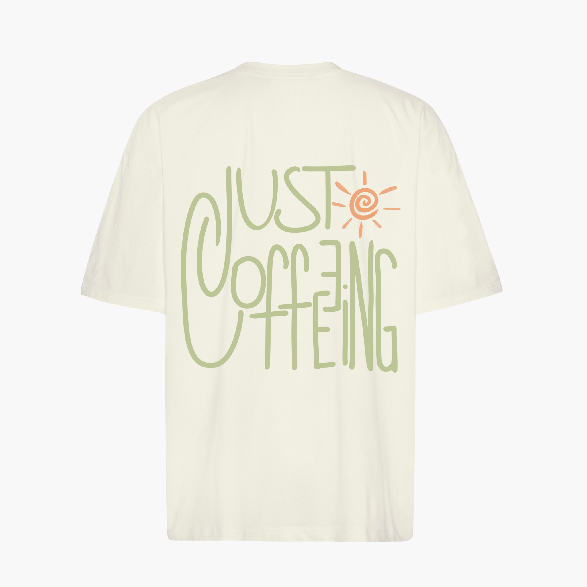 Oversize Shirt "Just Coffeeing"