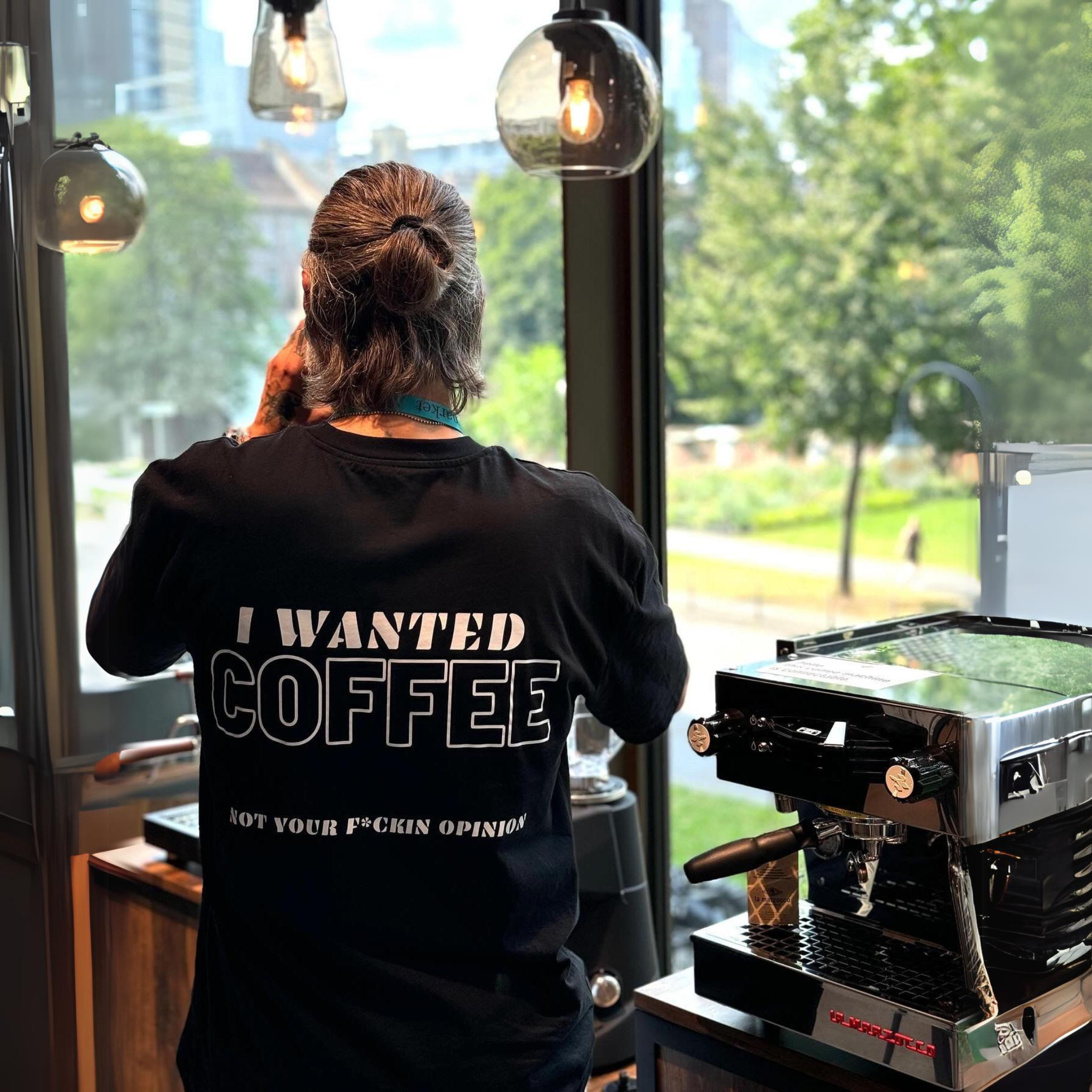 Oversize Shirt "I Wanted Coffee"