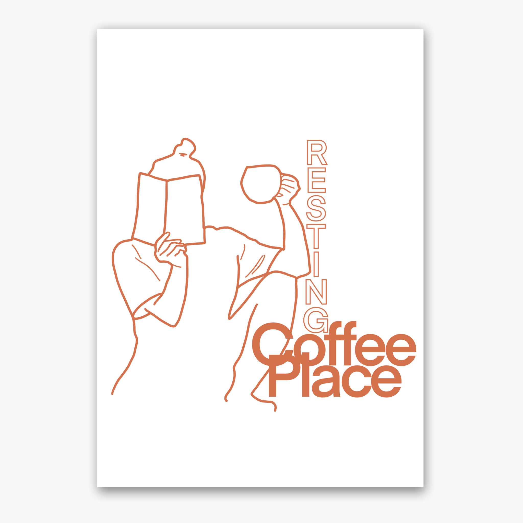 Poster "RESTING COFFEE PLACE"