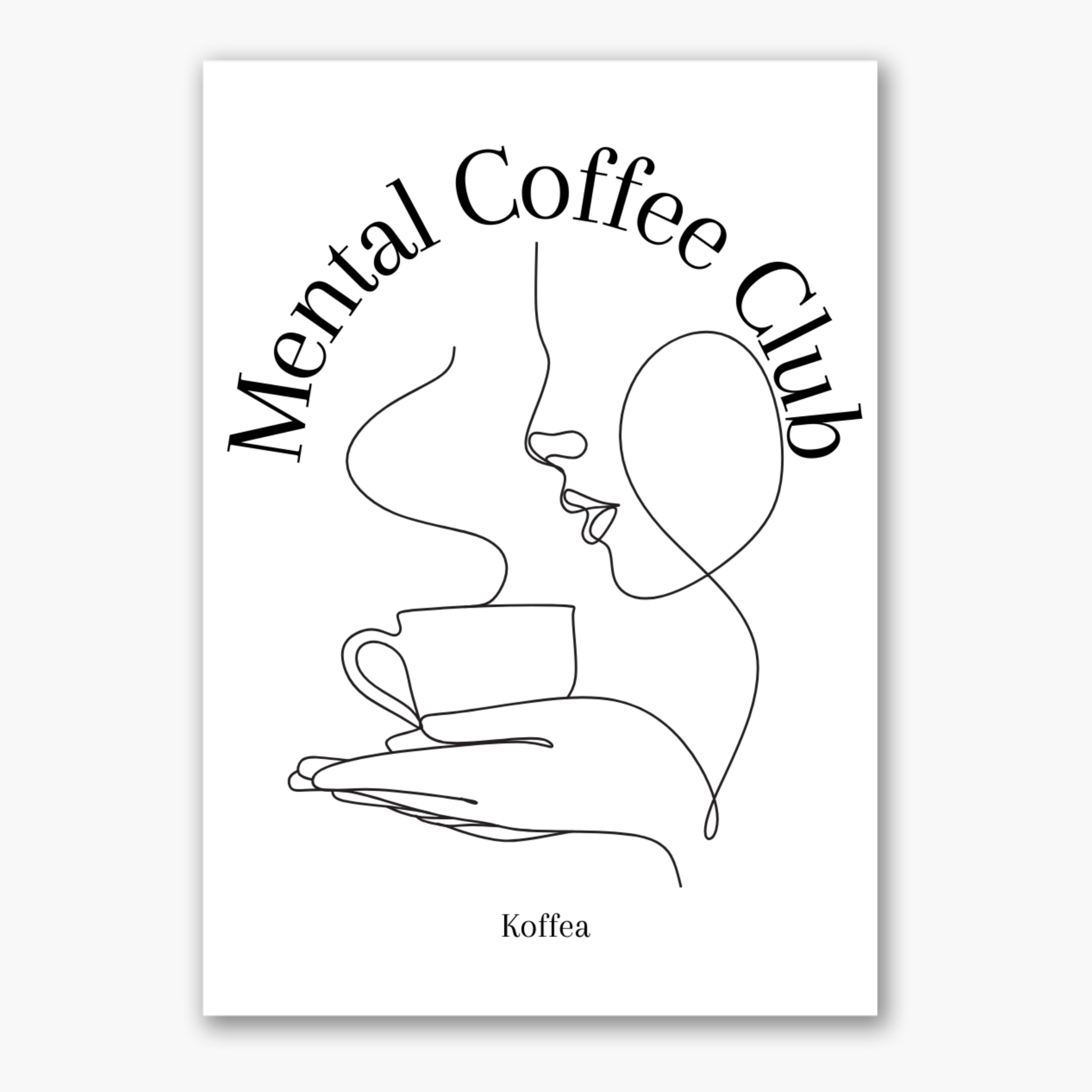 Poster "Mental Coffee Club"