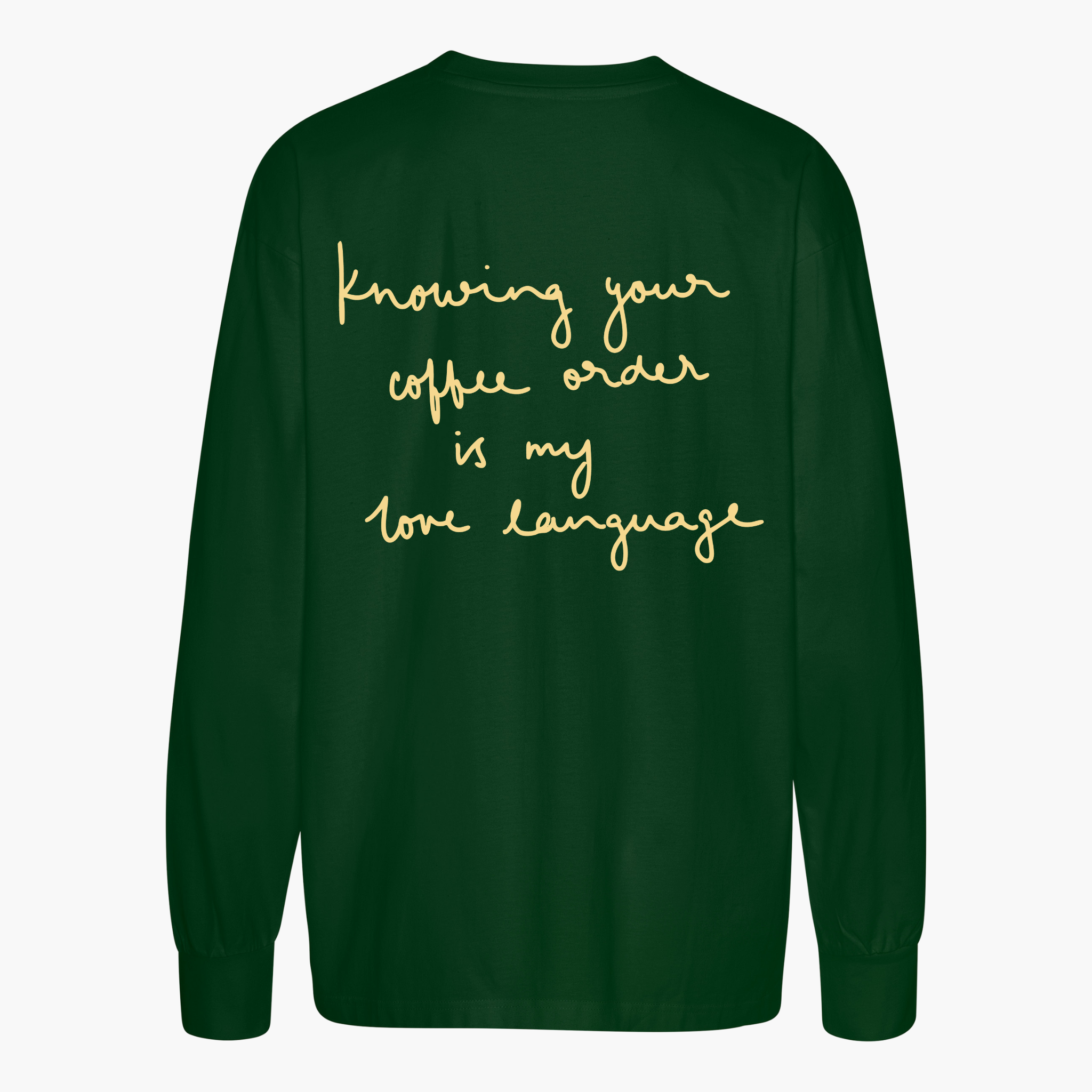 Unisex Oversize Longsleeve "coffee order"