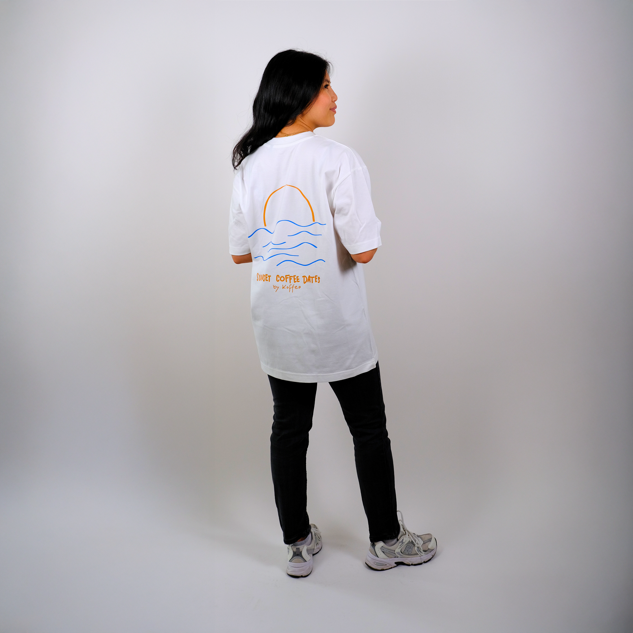 Oversize Shirt "Sunset Coffee Dates"