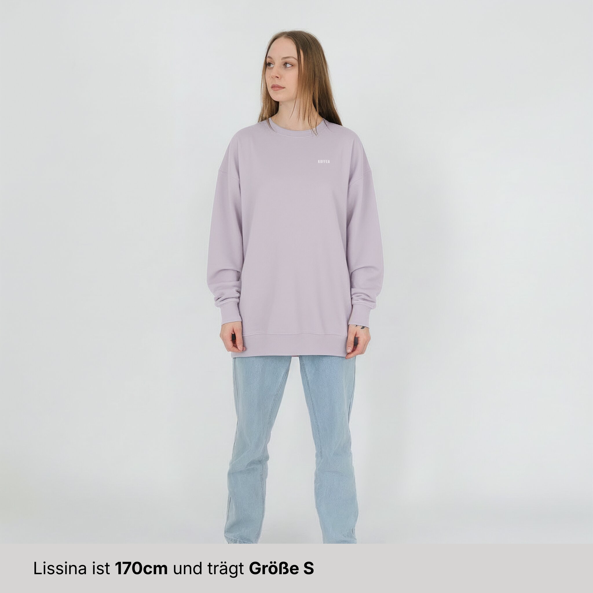 Oversize Sweatshirt "Weil Kaffee (Green Version)"