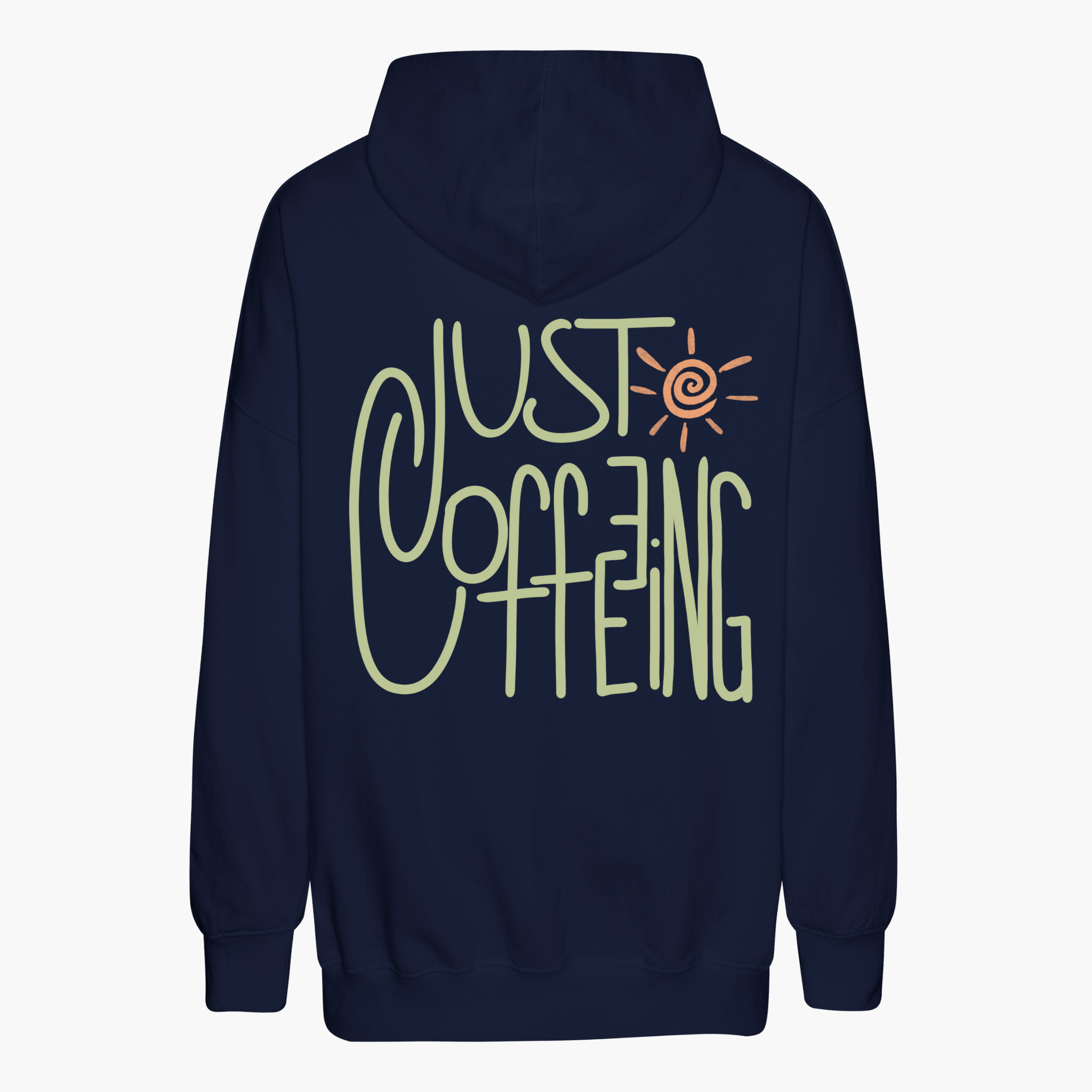 Unisex Oversize Hoodie "JUST COFFEEING"