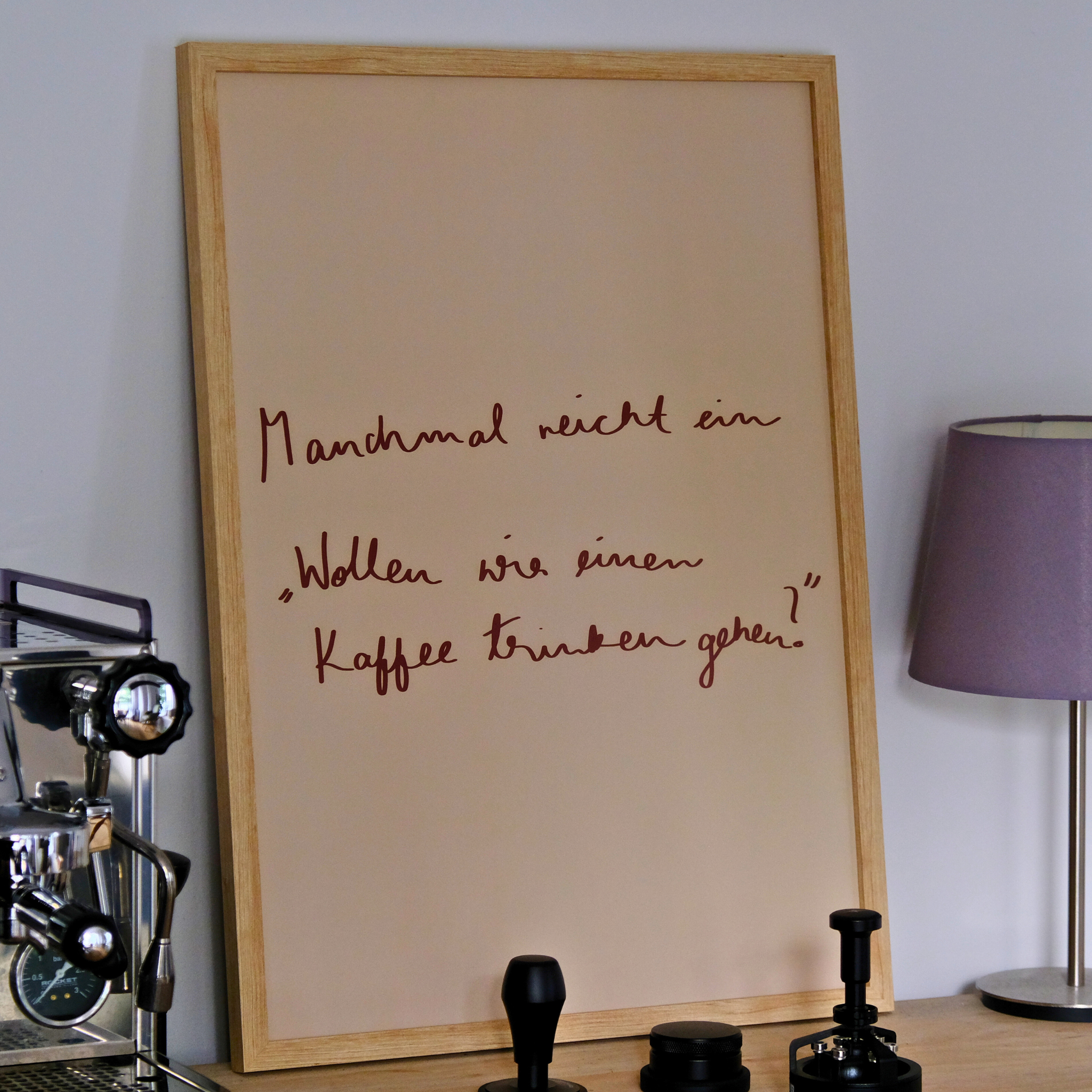 Poster "Kaffee Trinken"