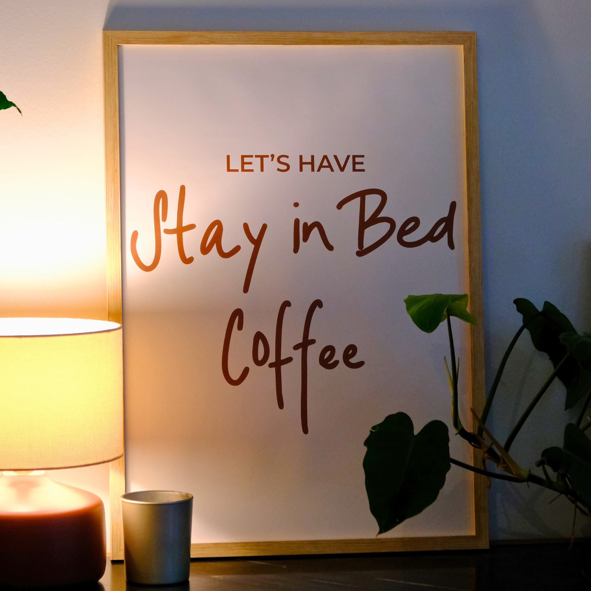 Poster "Stay in Bed"