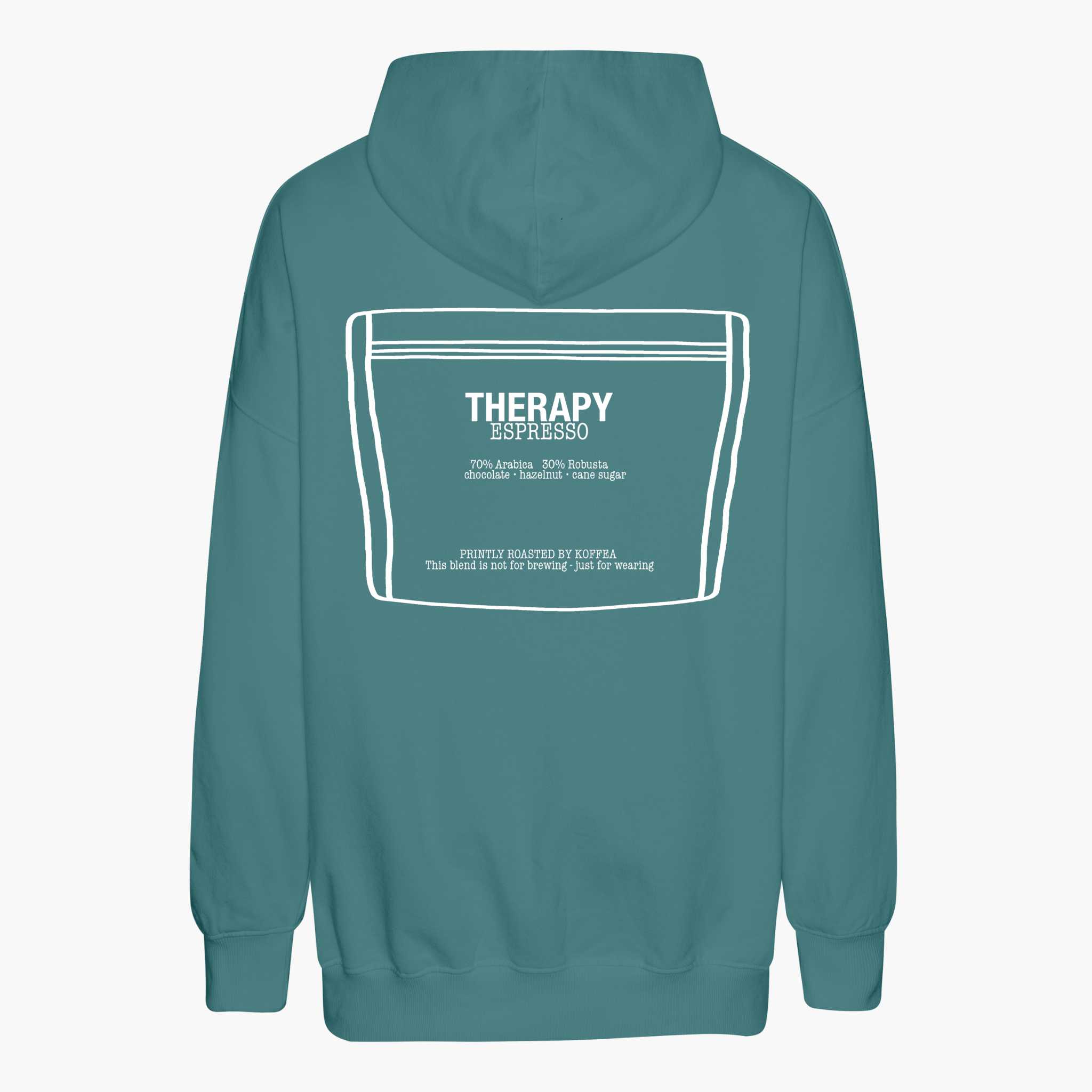 Unisex Oversize Hoodie "THERAPY ESPRESSO"