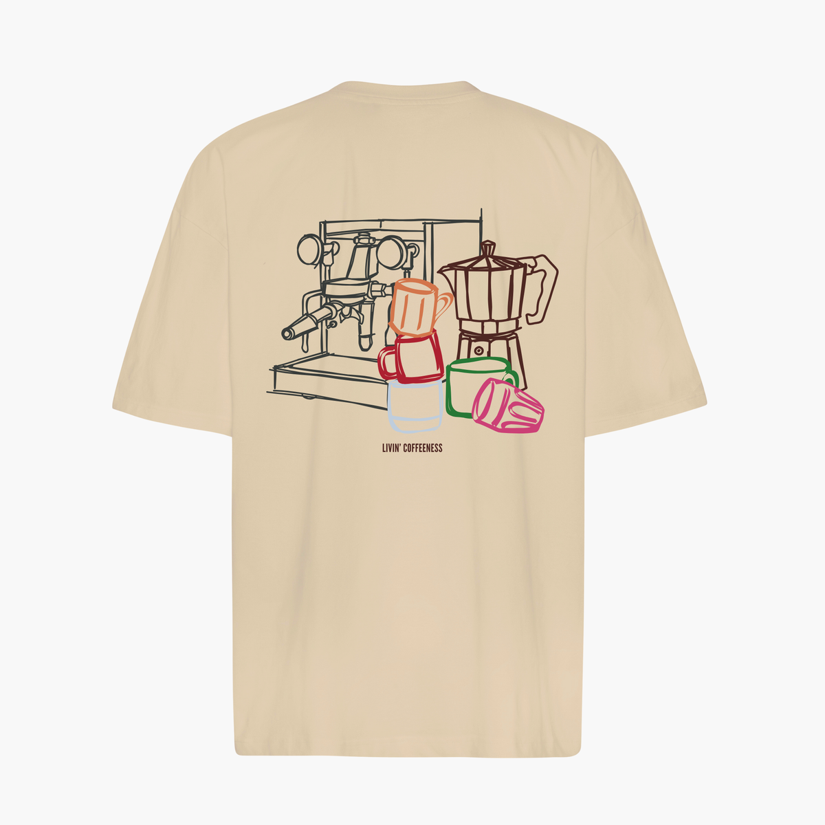 Einzelpiece - Oversize Shirt - "Livin Coffeeness New Version"