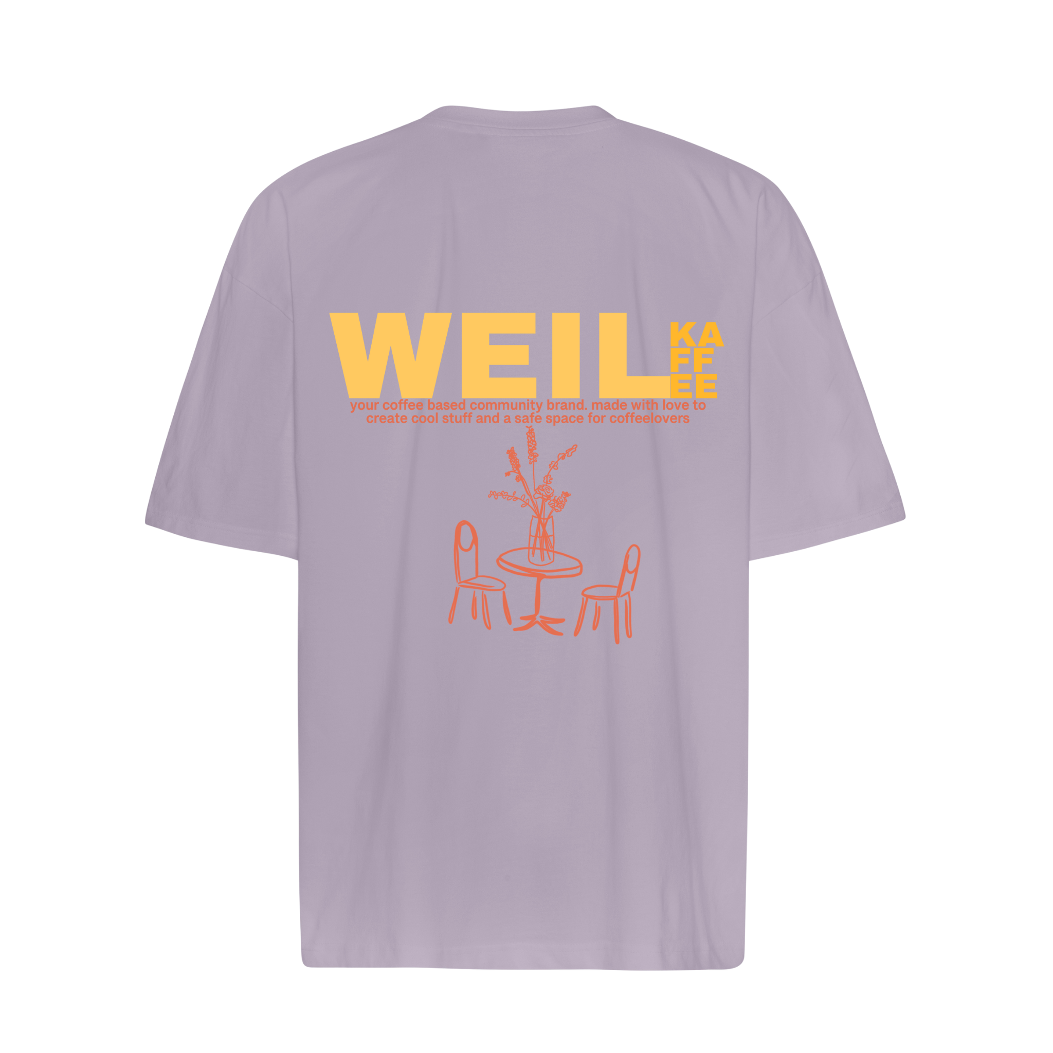 Unisex Oversize Shirt Weil Kaffee (yellow version)""