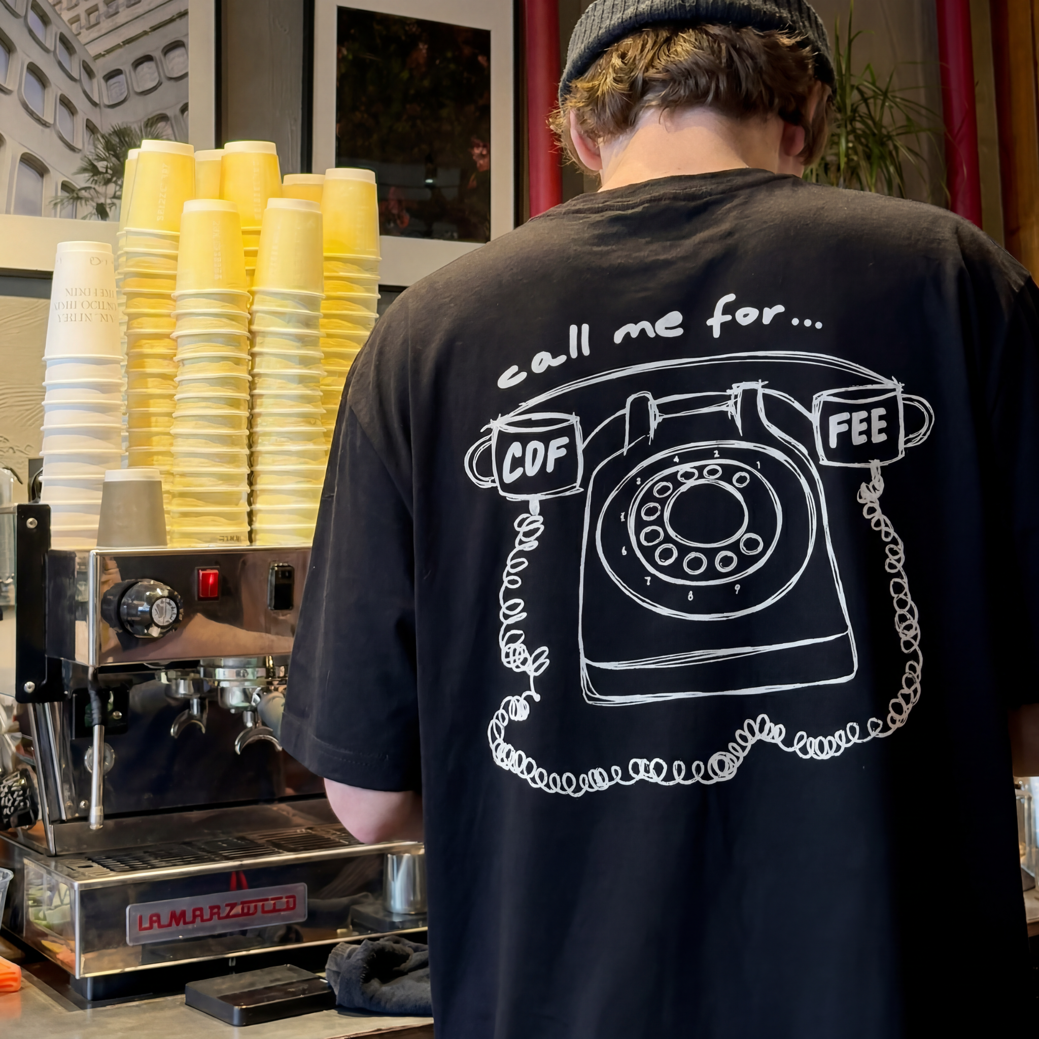 Oversize Shirt "Coffee Call"