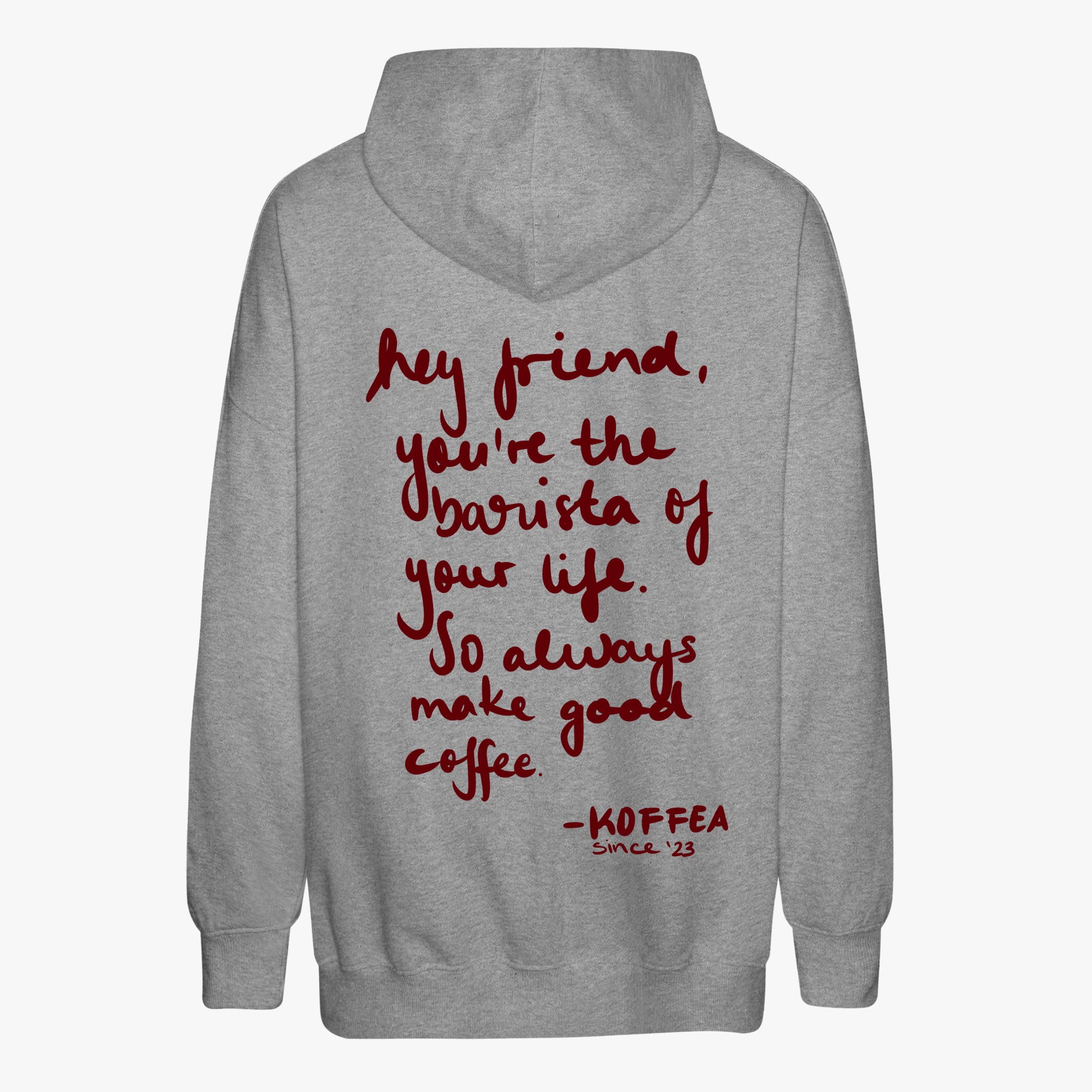 Unisex Oversize Hoodie "COFFEE LETTER"