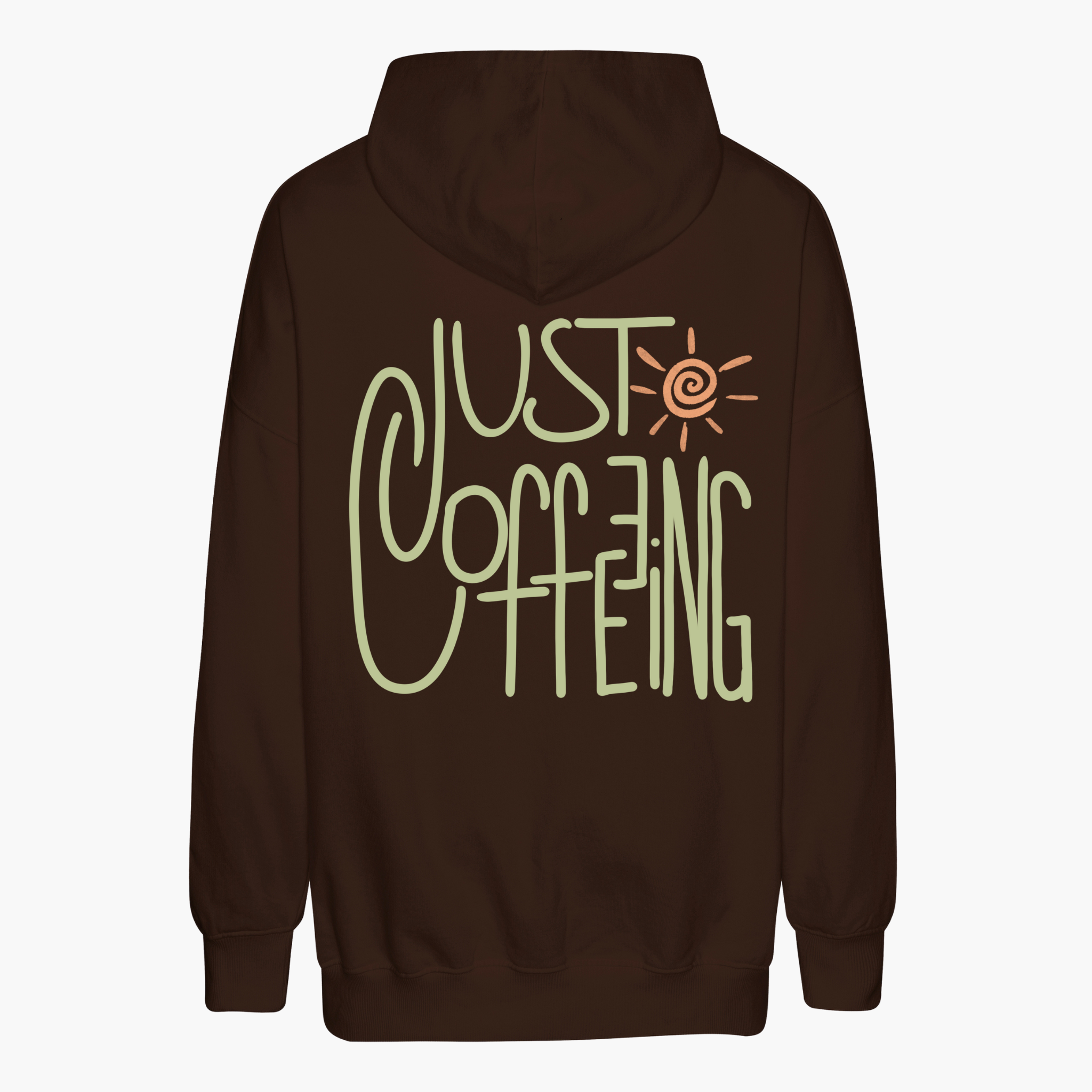 Unisex Oversize Hoodie "JUST COFFEEING"