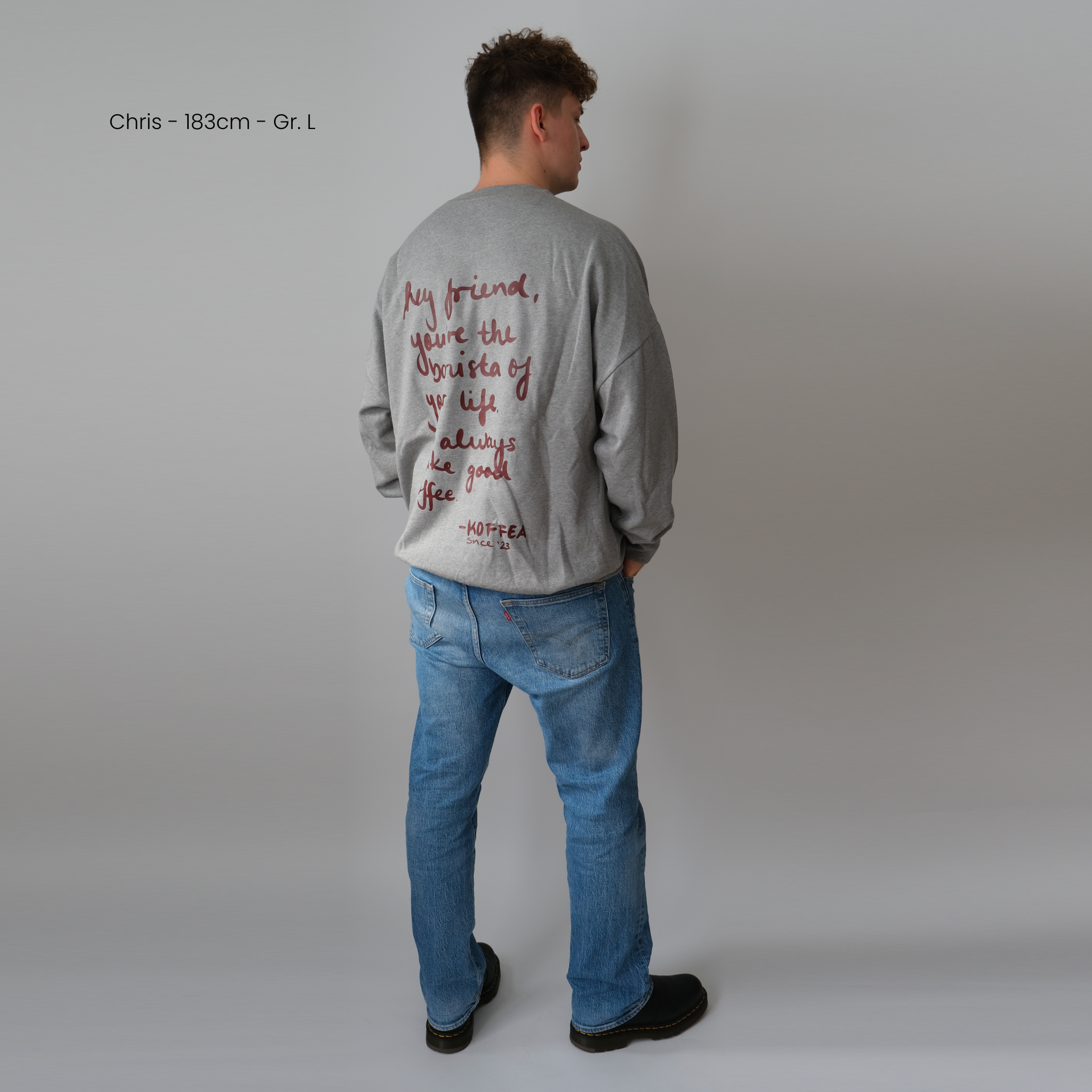 Unisex Oversize Sweatshirt "Coffee Letter"