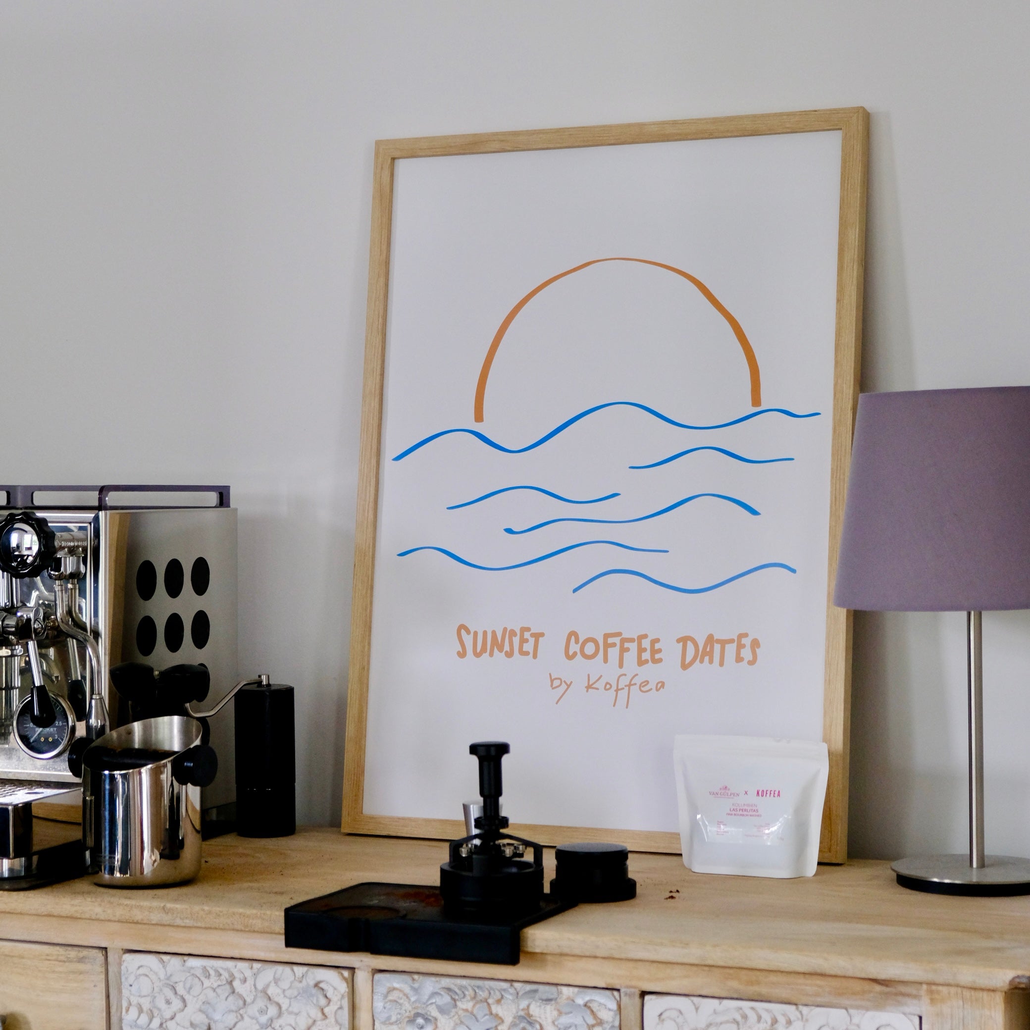 Poster "Sunset Coffee Dates"