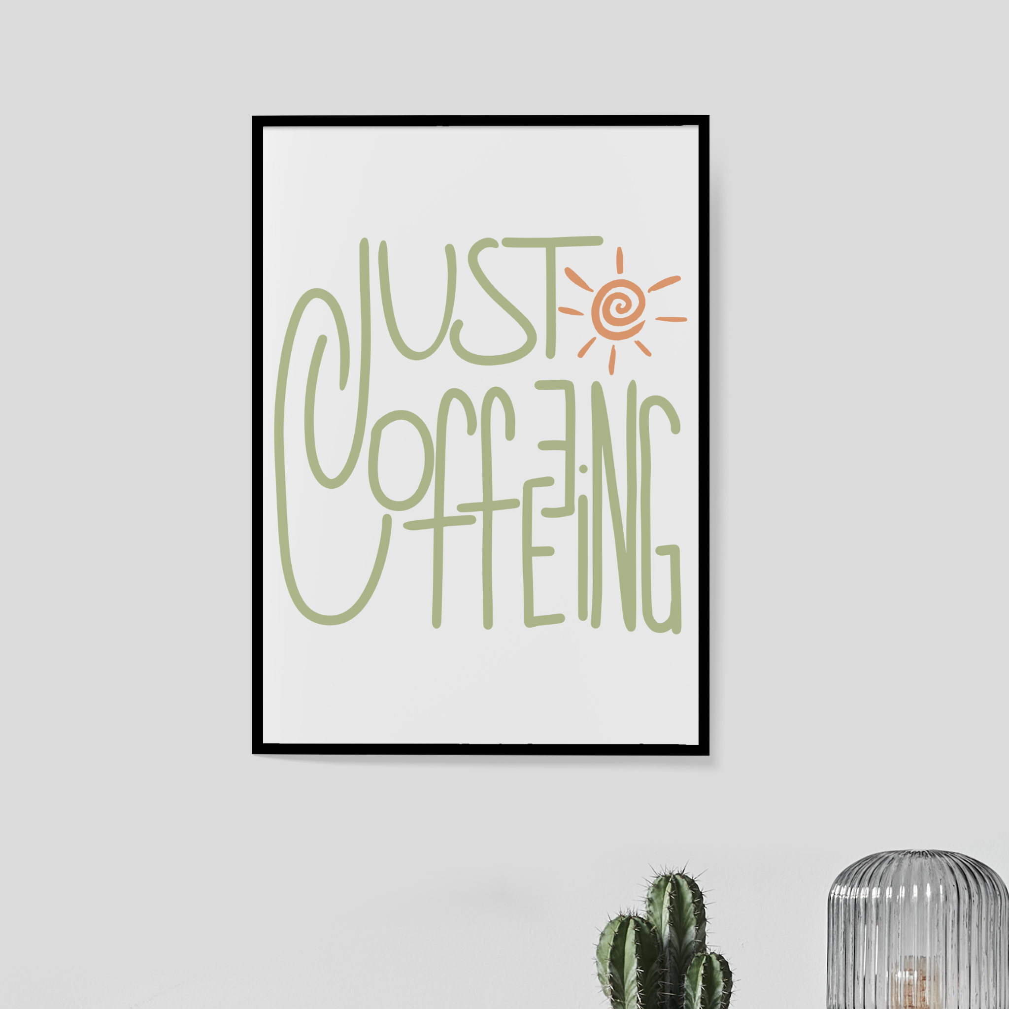 Poster "Just Coffeeing"