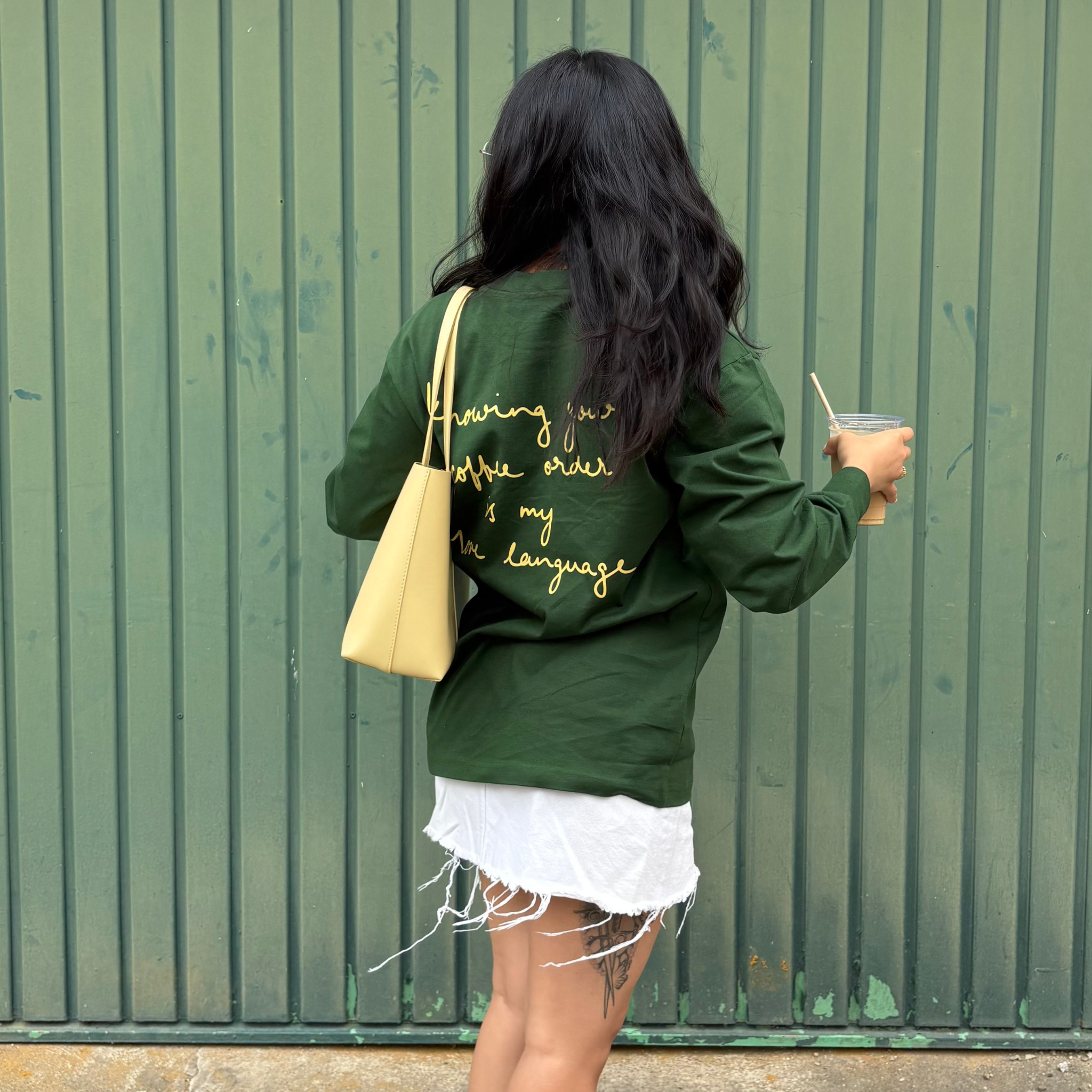 Unisex Oversize Longsleeve "coffee order"