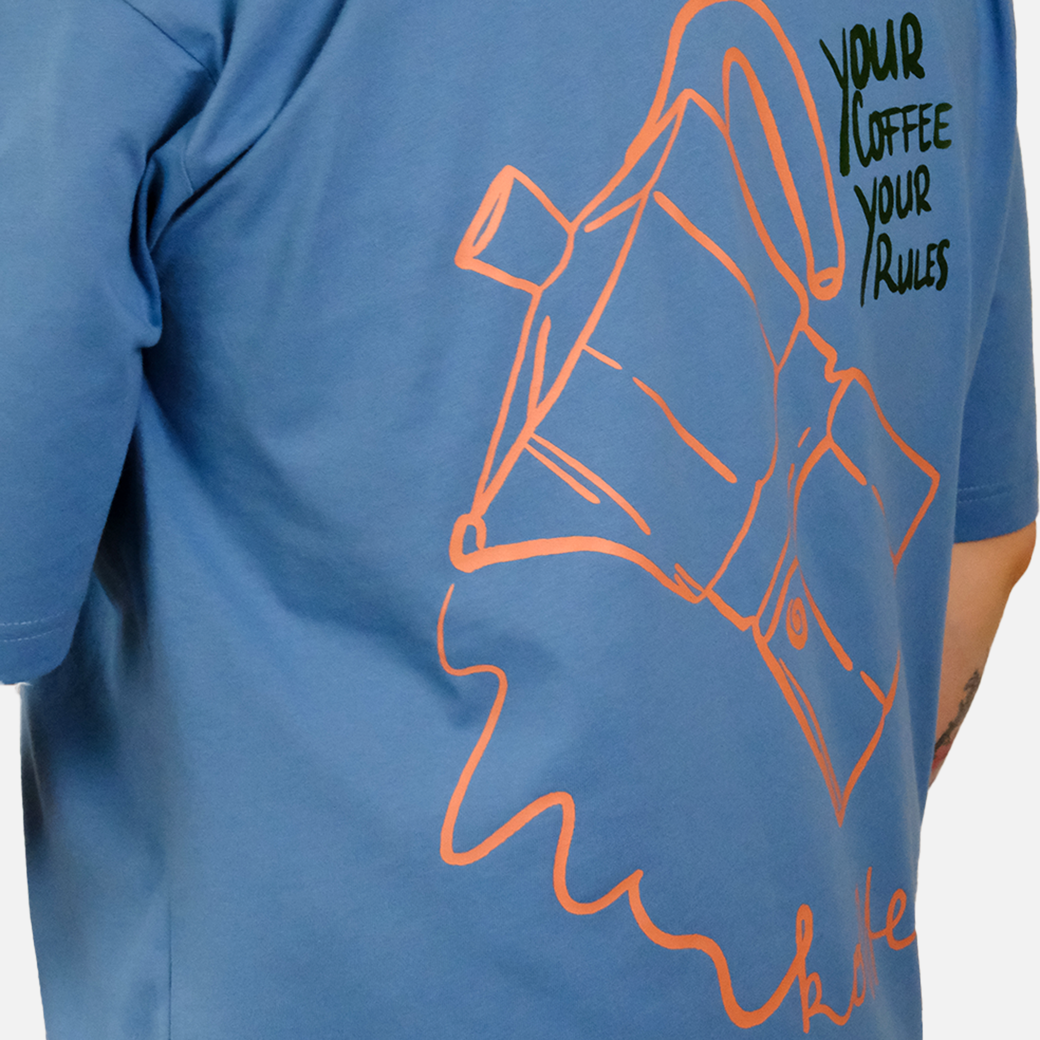 Oversize Shirt "Your Coffee, Your Rules"