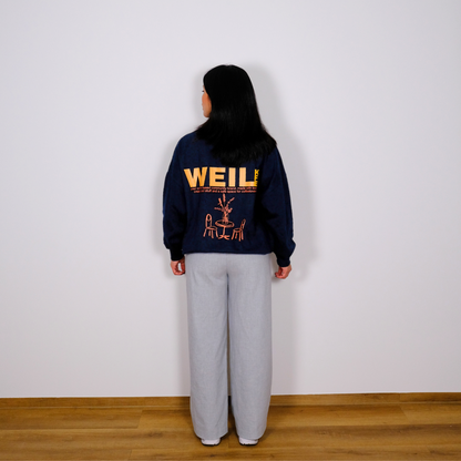 WEIL KAFFEE (yellow version) - Unisex Oversize Sweatshirt