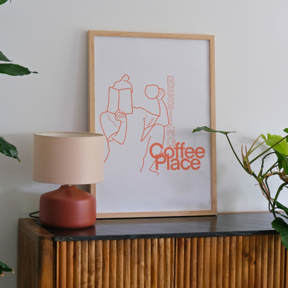 RESTING COFFEE PLACE - Poster