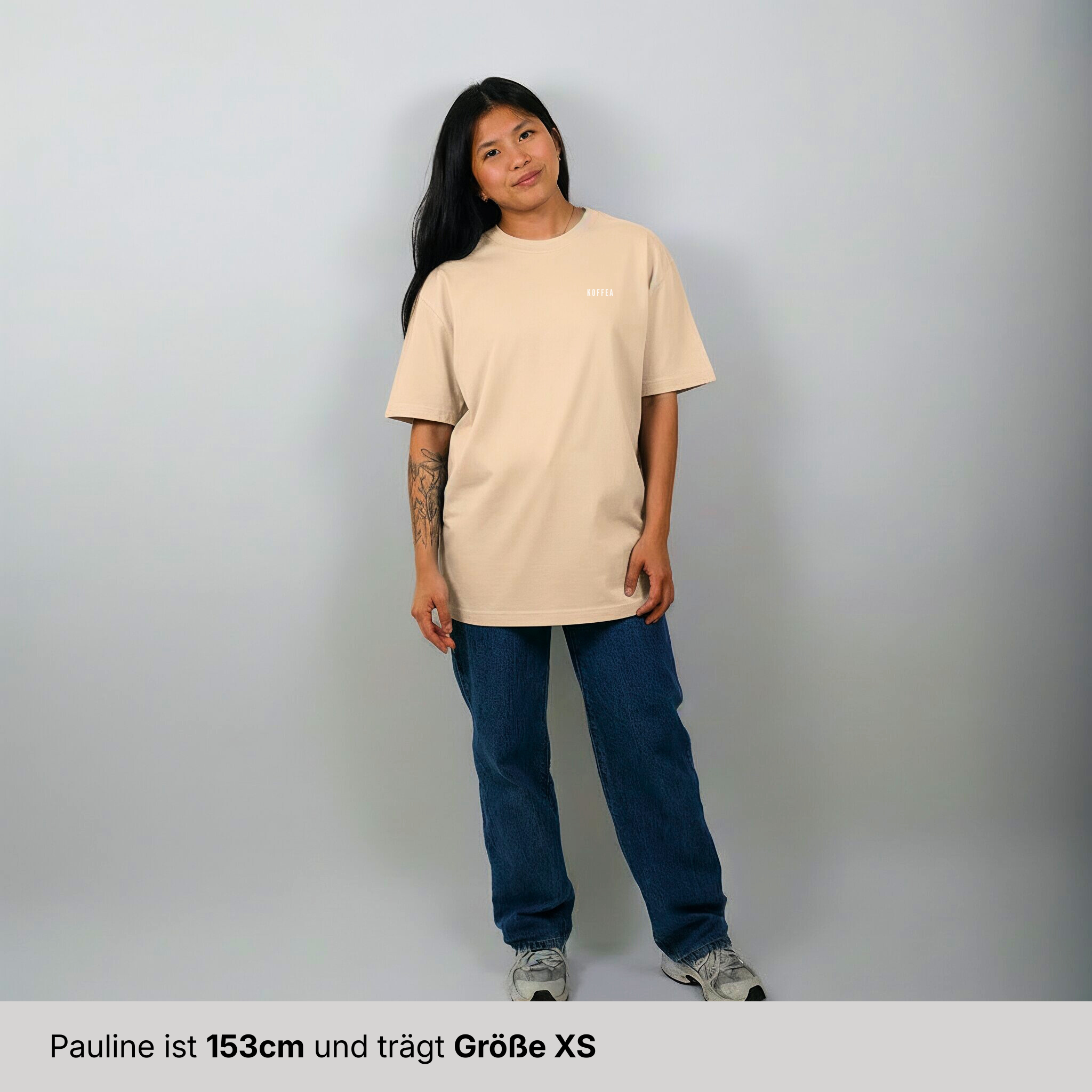Oversize Shirt "Kaffee Trinken"