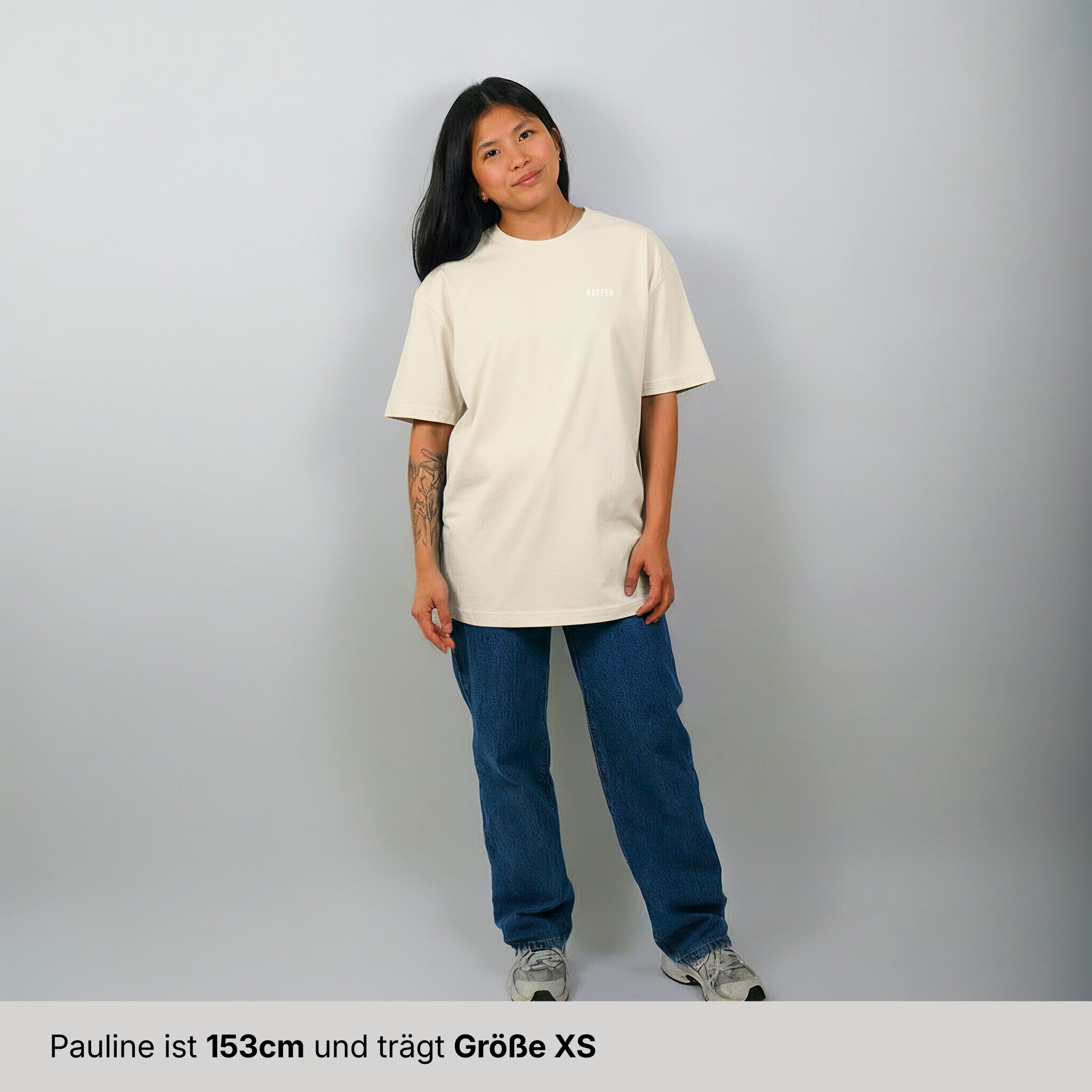 Oversize Shirt "Just Coffeeing"
