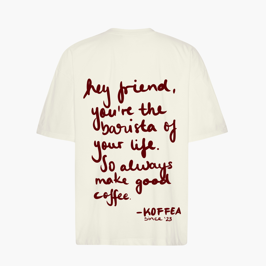Einzelpiece - Oversize Shirt - "Coffee Letter" Raw