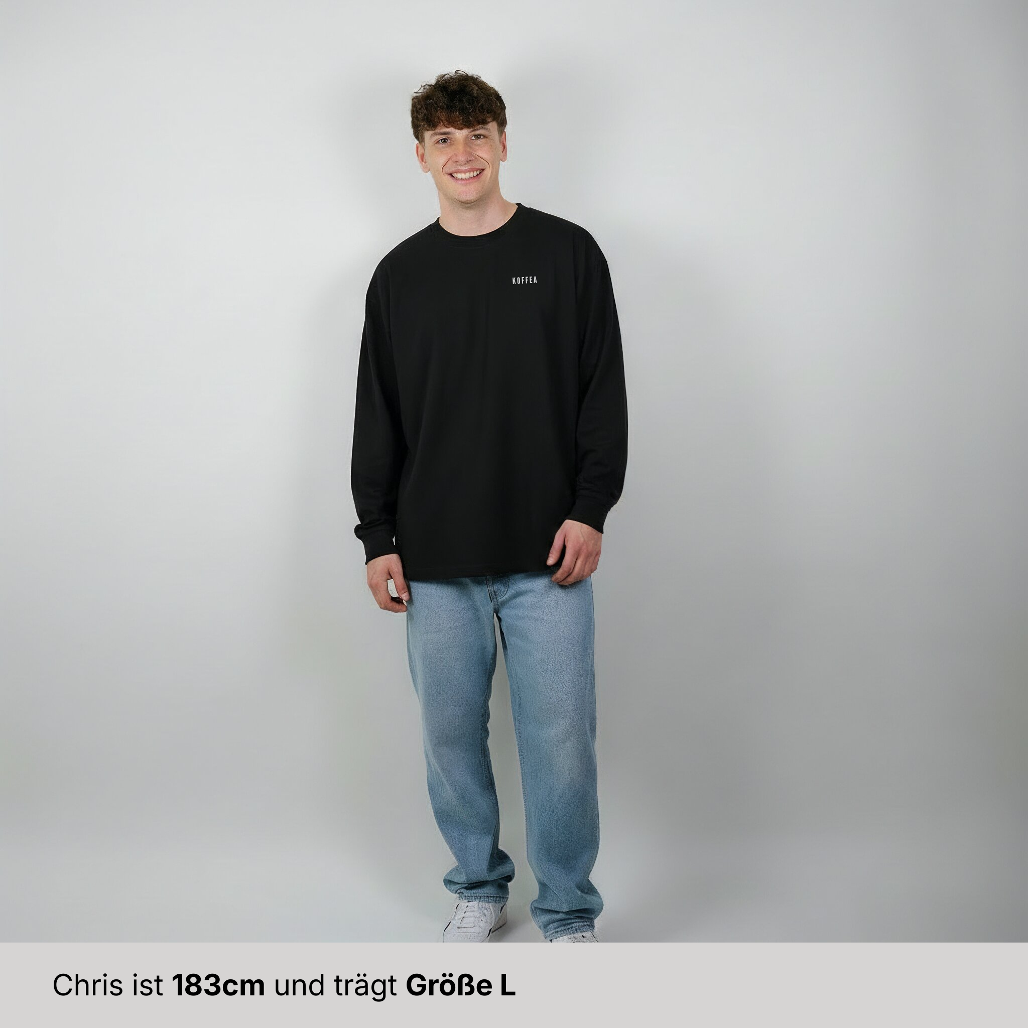 Oversize Longsleeve "I Wanted Coffee"