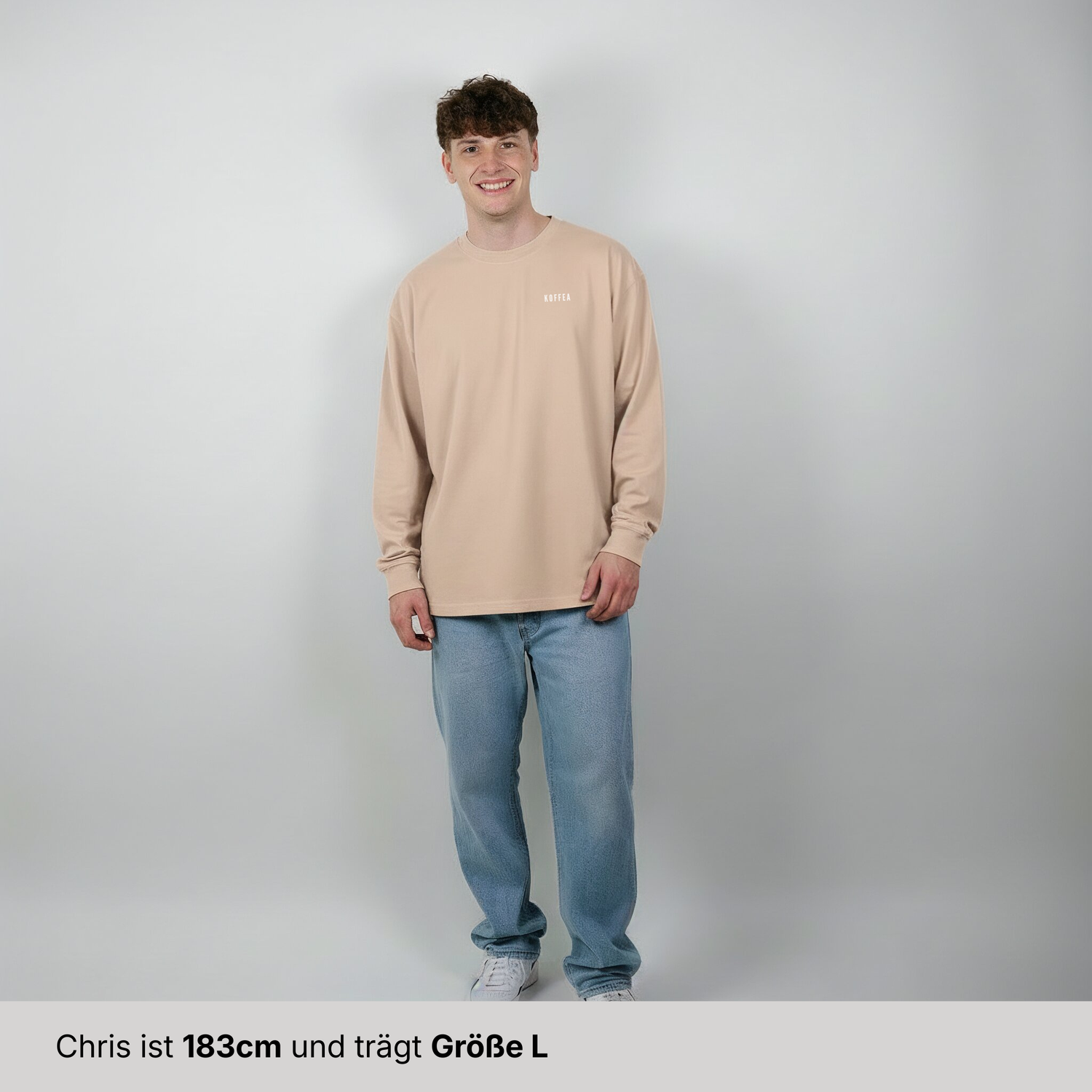 Oversize Longsleeve "Kaffee Trinken"