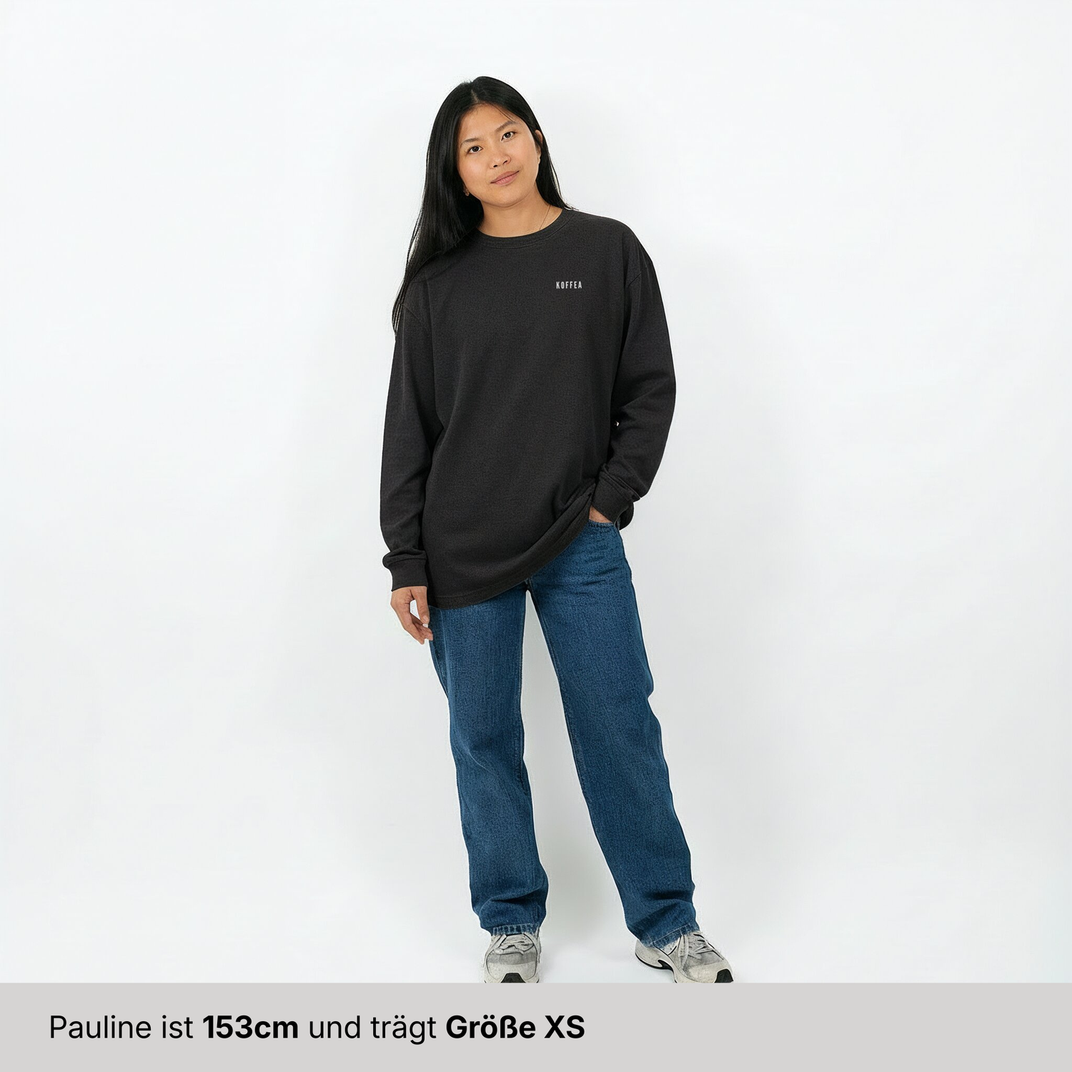 Oversize Longsleeve "I Wanted Coffee"