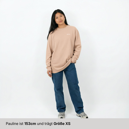 Oversize Longsleeve "Kaffee Trinken"