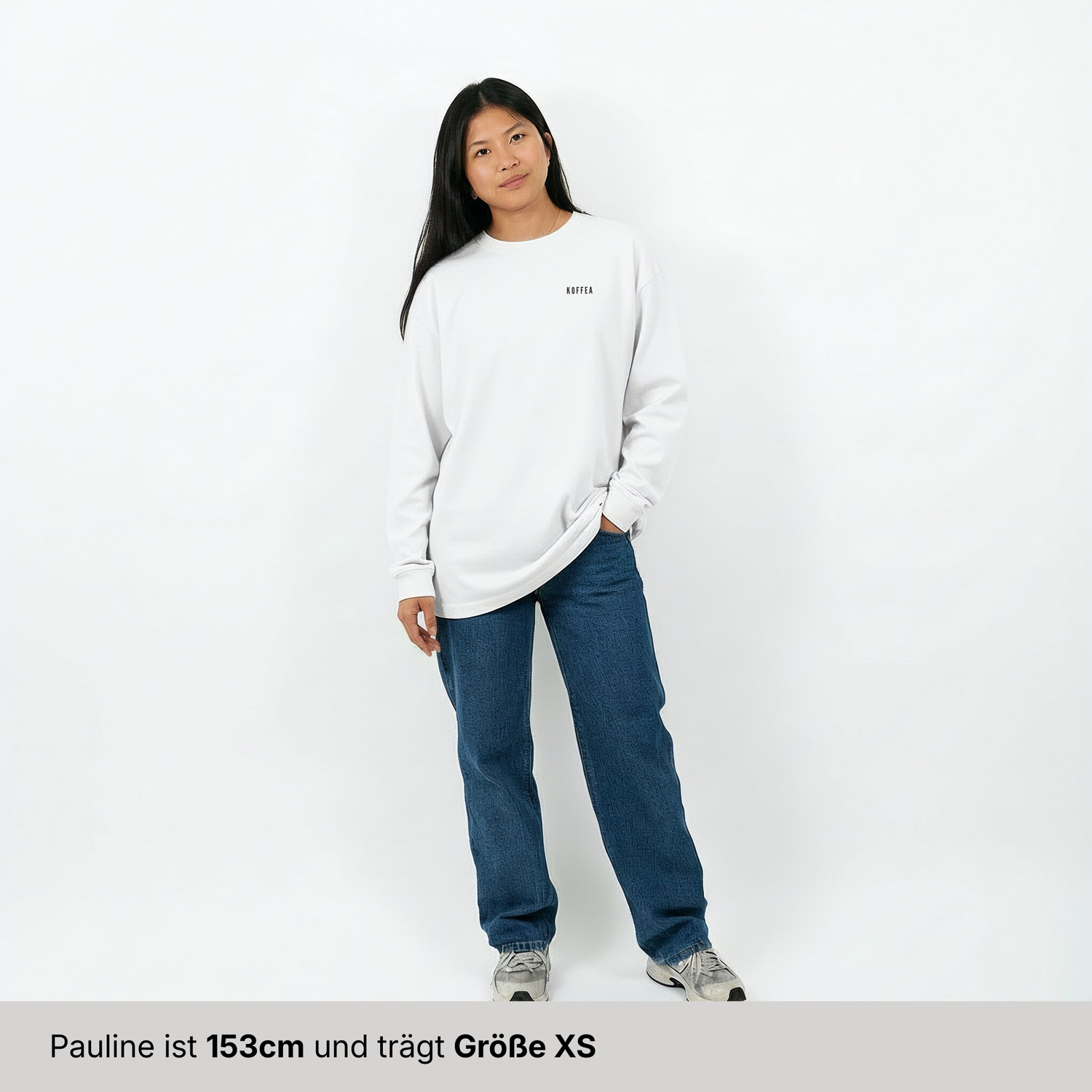 Einzelpiece - Oversize Longsleeve - "Caffeine Connection"