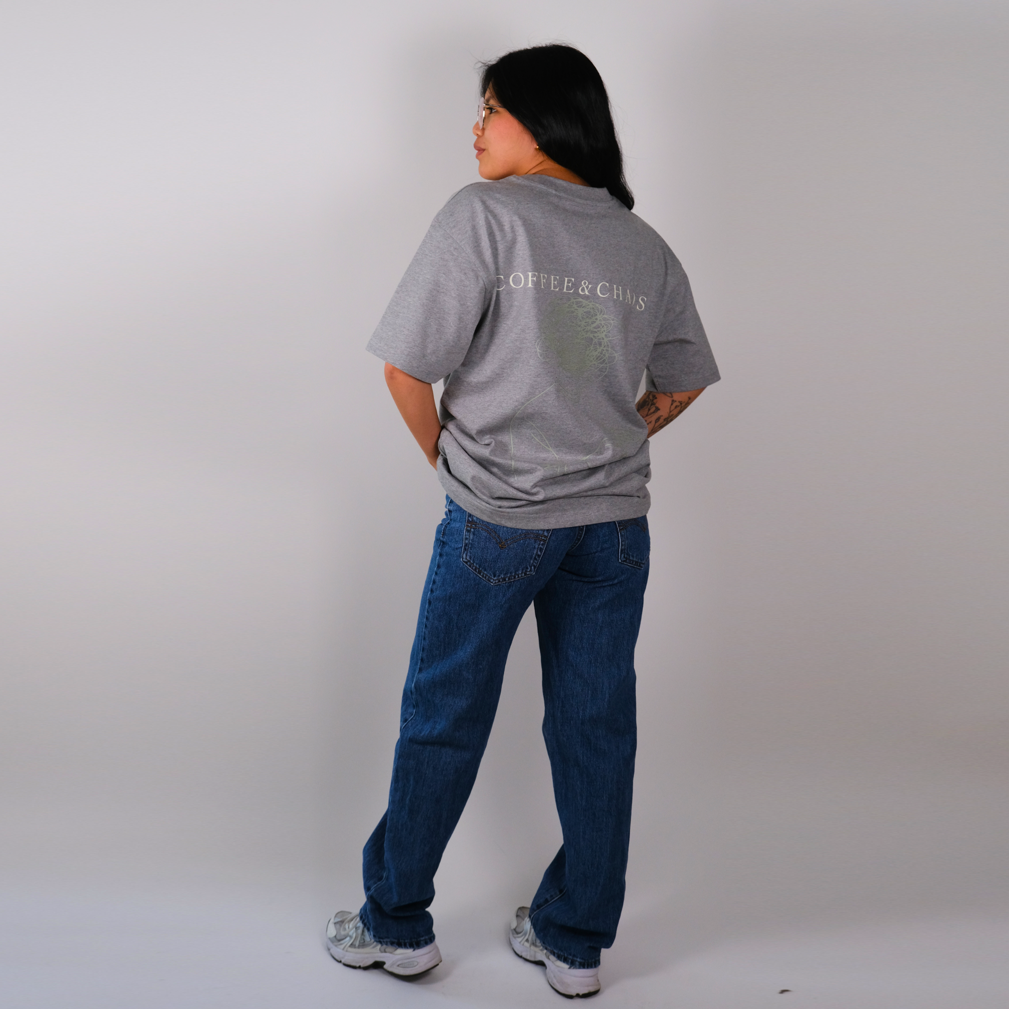 Oversize Shirt "Coffee &amp; Chaos"