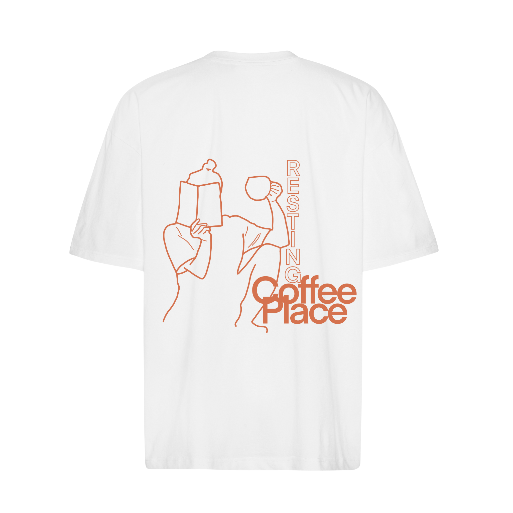 RESTING COFFEE PLACE - Unisex Oversize T-Shirt