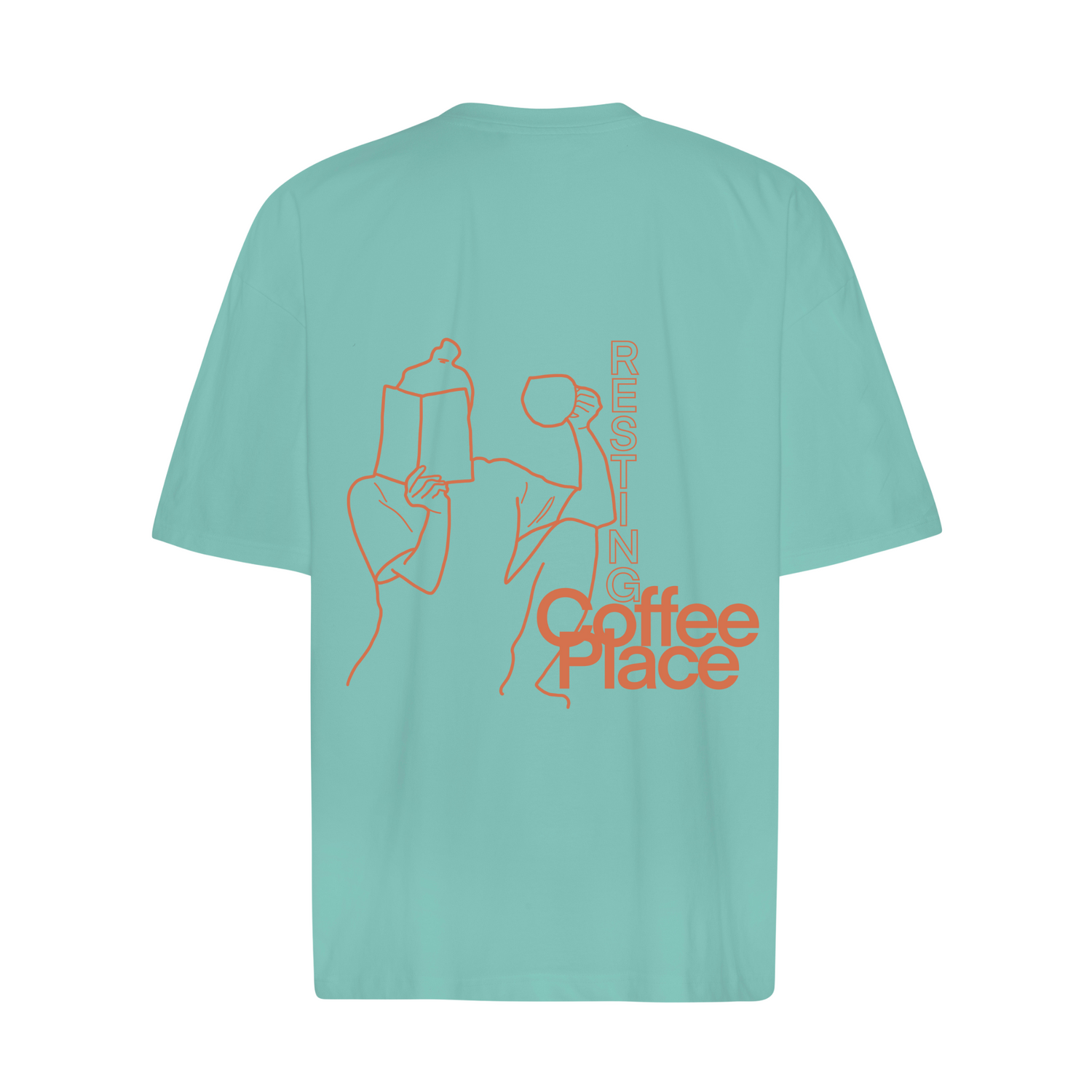 RESTING COFFEE PLACE - Unisex Oversize T-Shirt