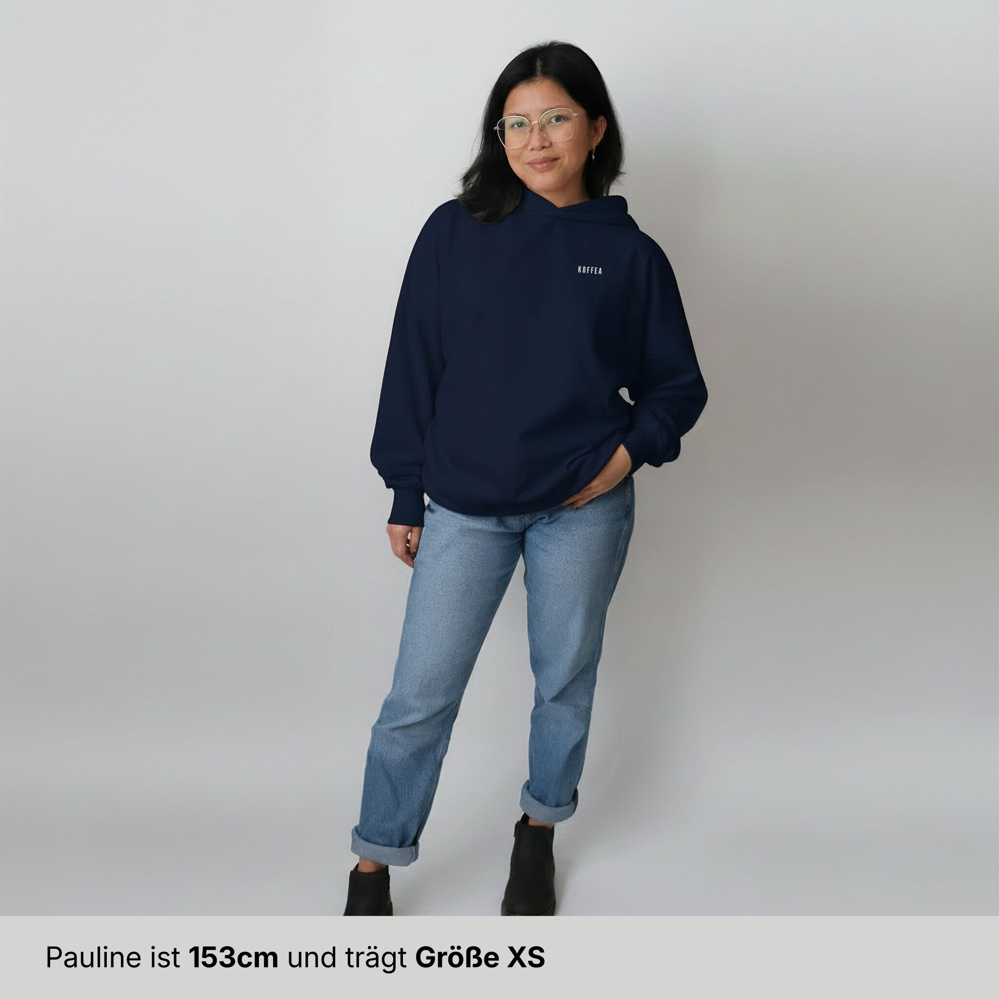 Oversize Hoodie "Just Coffeeing"