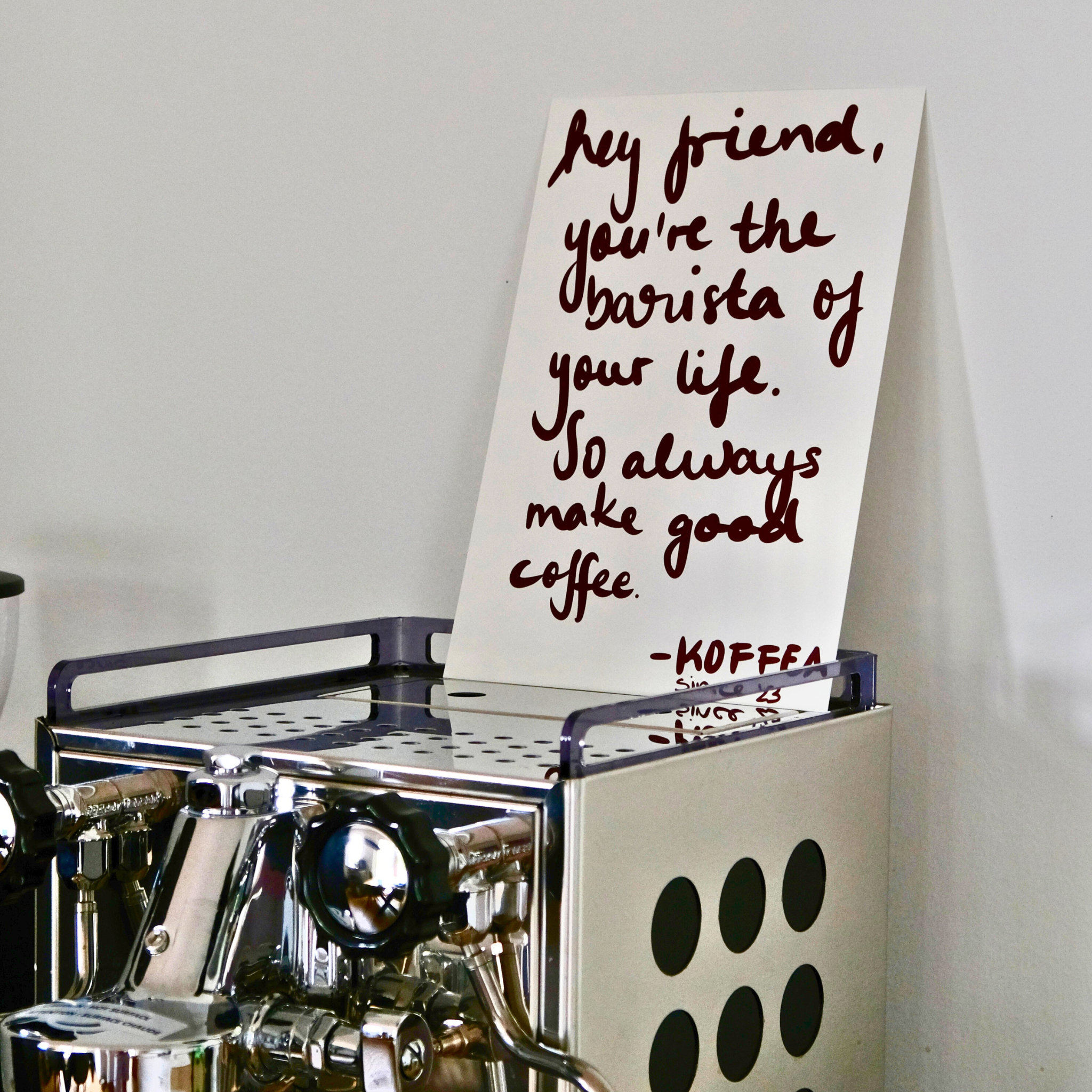 COFFEE LETTER - Poster
