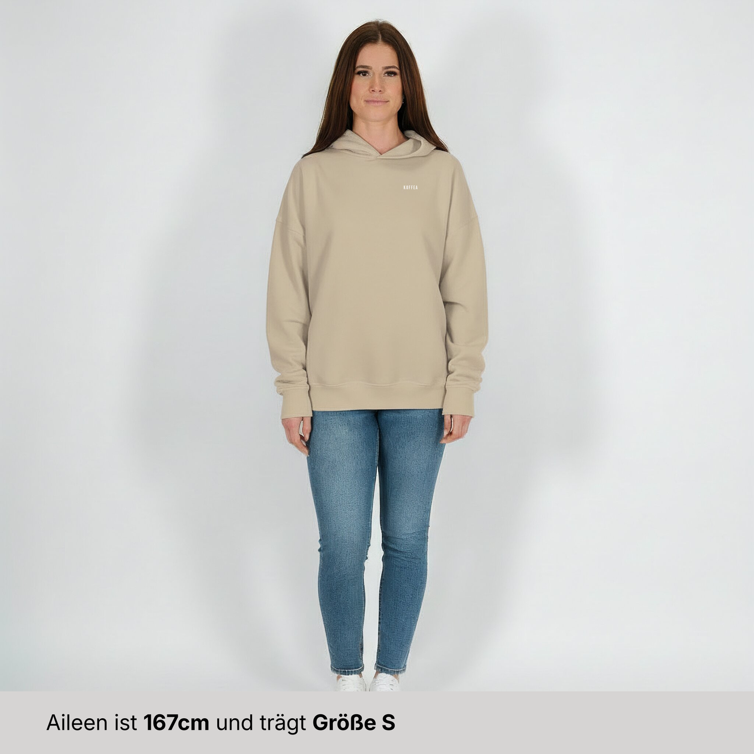 Oversize Hoodie "Weil Kaffee (Green Version)"