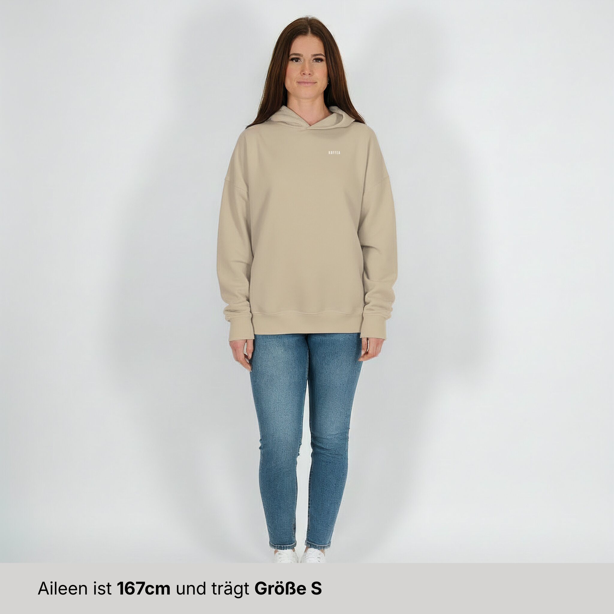 Oversize Hoodie "Weil Kaffee (Green Version)"