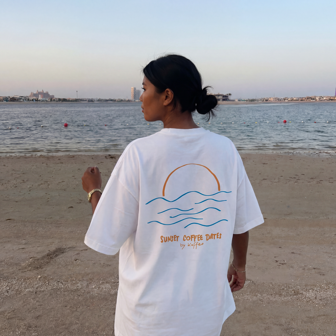 Oversize Shirt "Sunset Coffee Dates"