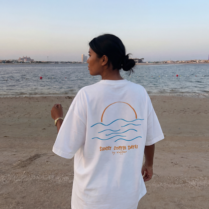 Oversize Shirt "Sunset Coffee Dates"
