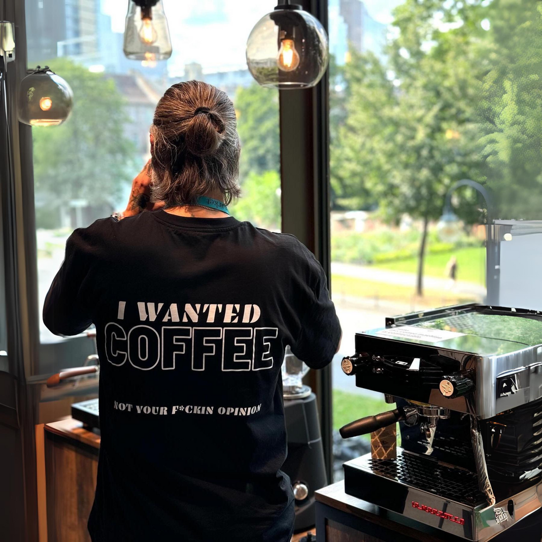 I WANTED COFFEE - Unisex Oversize T-Shirt