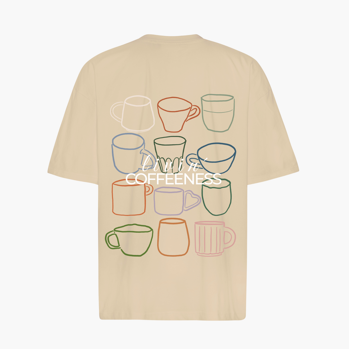 Einzelpiece - Oversize Shirt - "Livin Coffeeness"