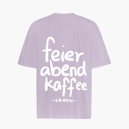 Einzelpiece - Oversize Shirt - "Feierabendkaffee" Dusty Purple