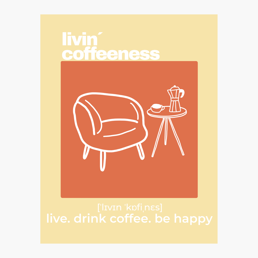 cozy coffee corner - Poster